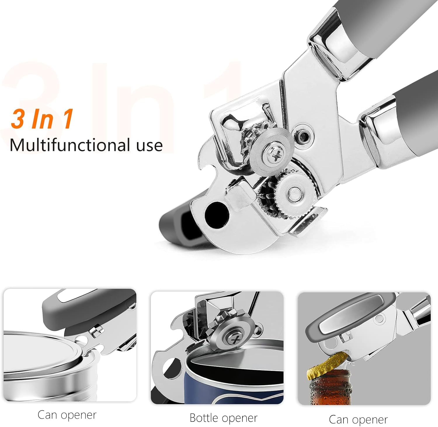 OUTWAY 3-In-1 Can Opener Bottle Opener Lever