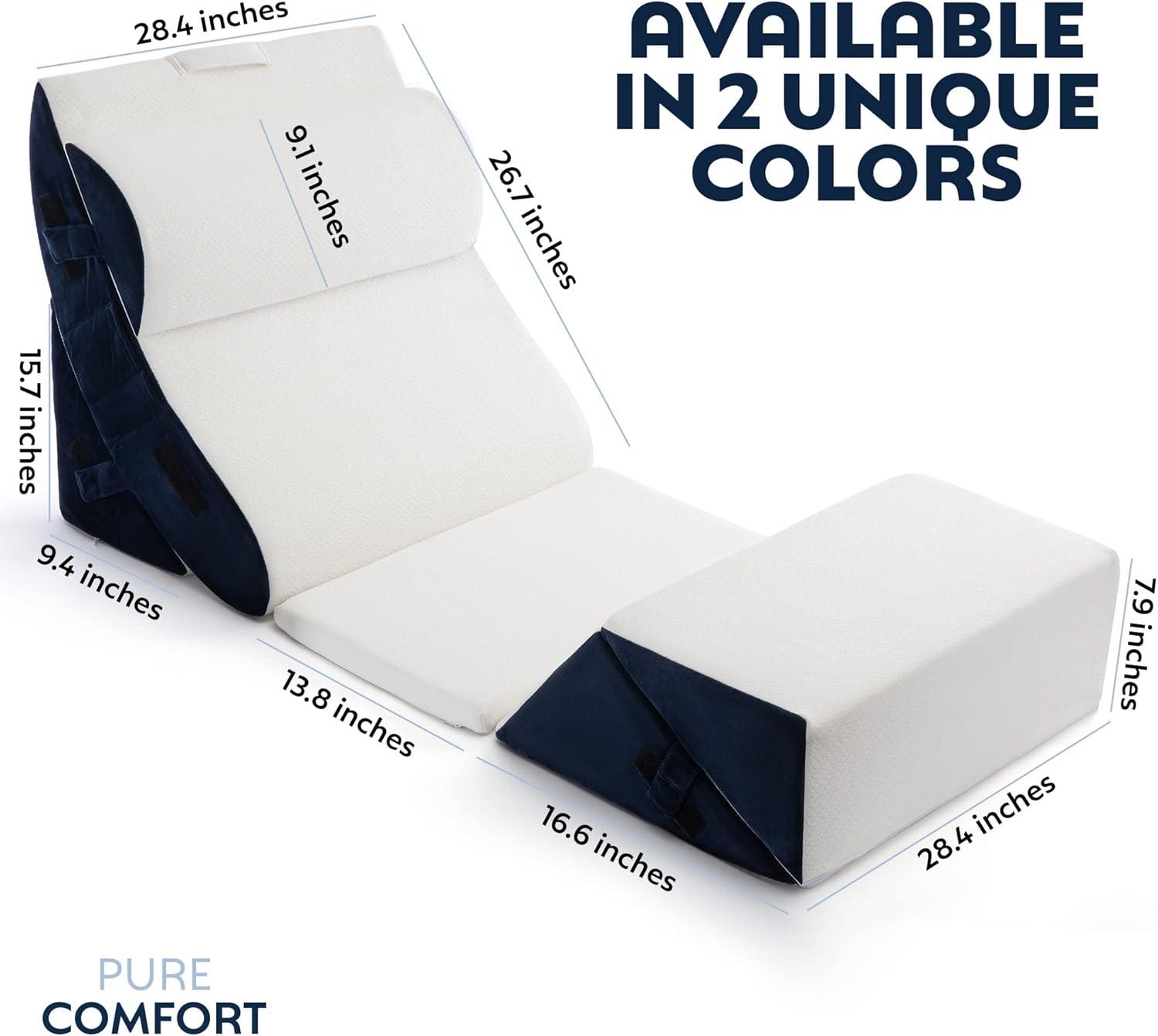 6 Piece Bed Wedge Pillow Set for Post Surgery Support