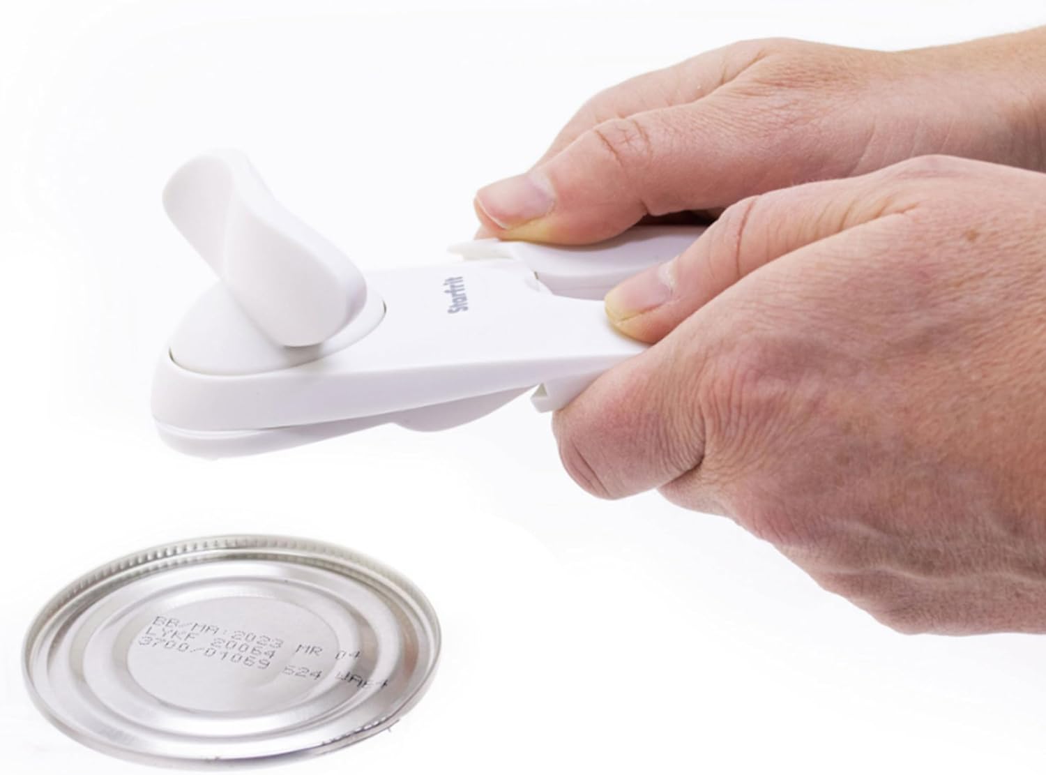 Starfrit Little Beaver Can Opener - Safe - 3 Year Warranty - White