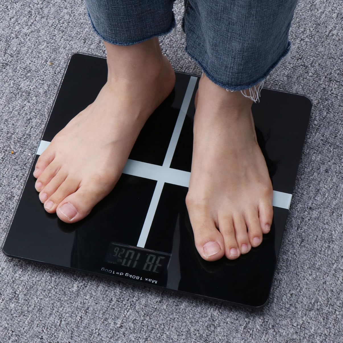 GOOHOCHY Digital Tempered Glass Weight Scale