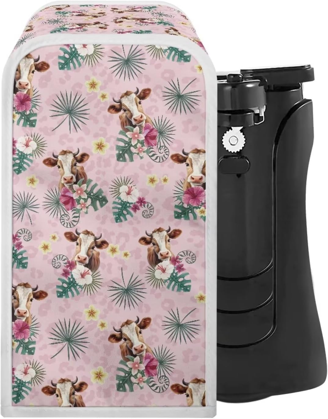 ZUXONGSY Electric Can Opener Dust Cover with Tropical Palm Design