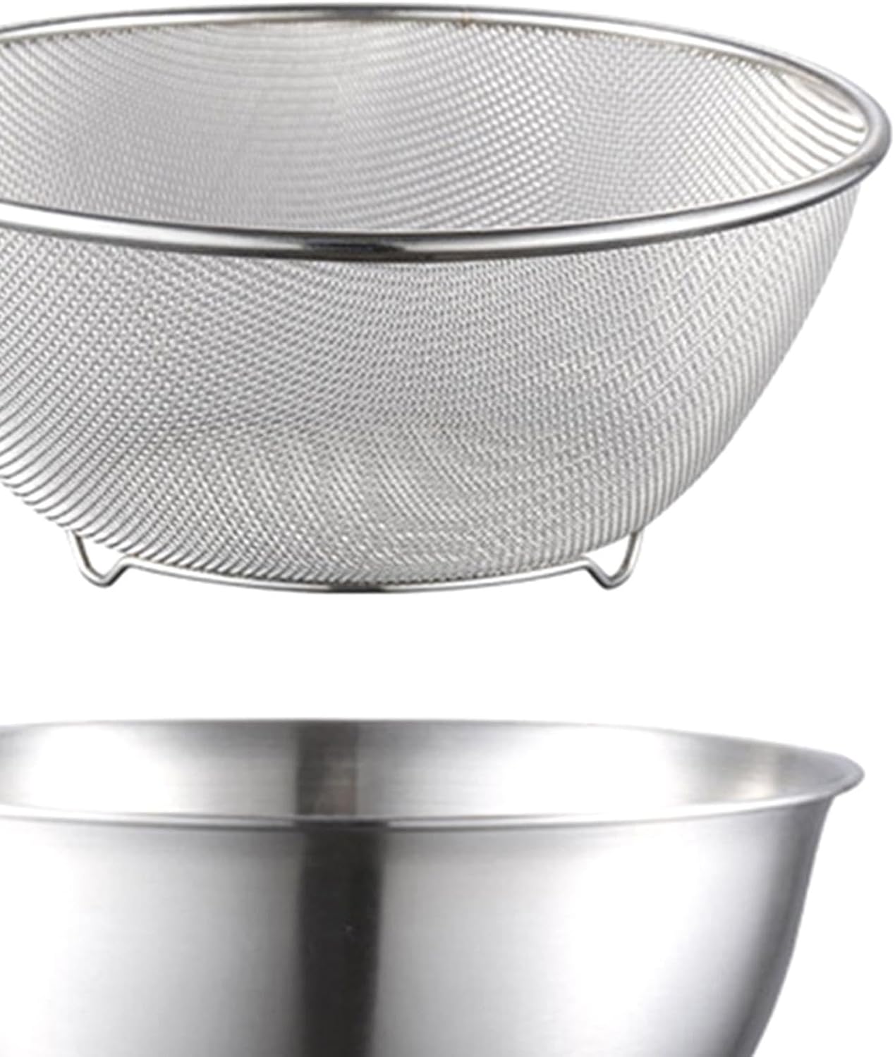JISADER 2 Pieces Colander Bowl Set