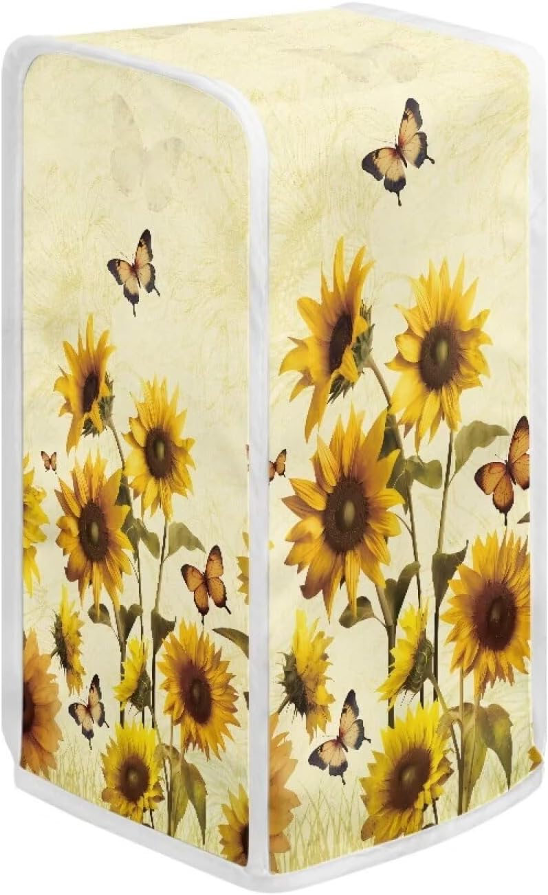 TODIYADDU Yellow Sunflower Can Opener Cover for Women
