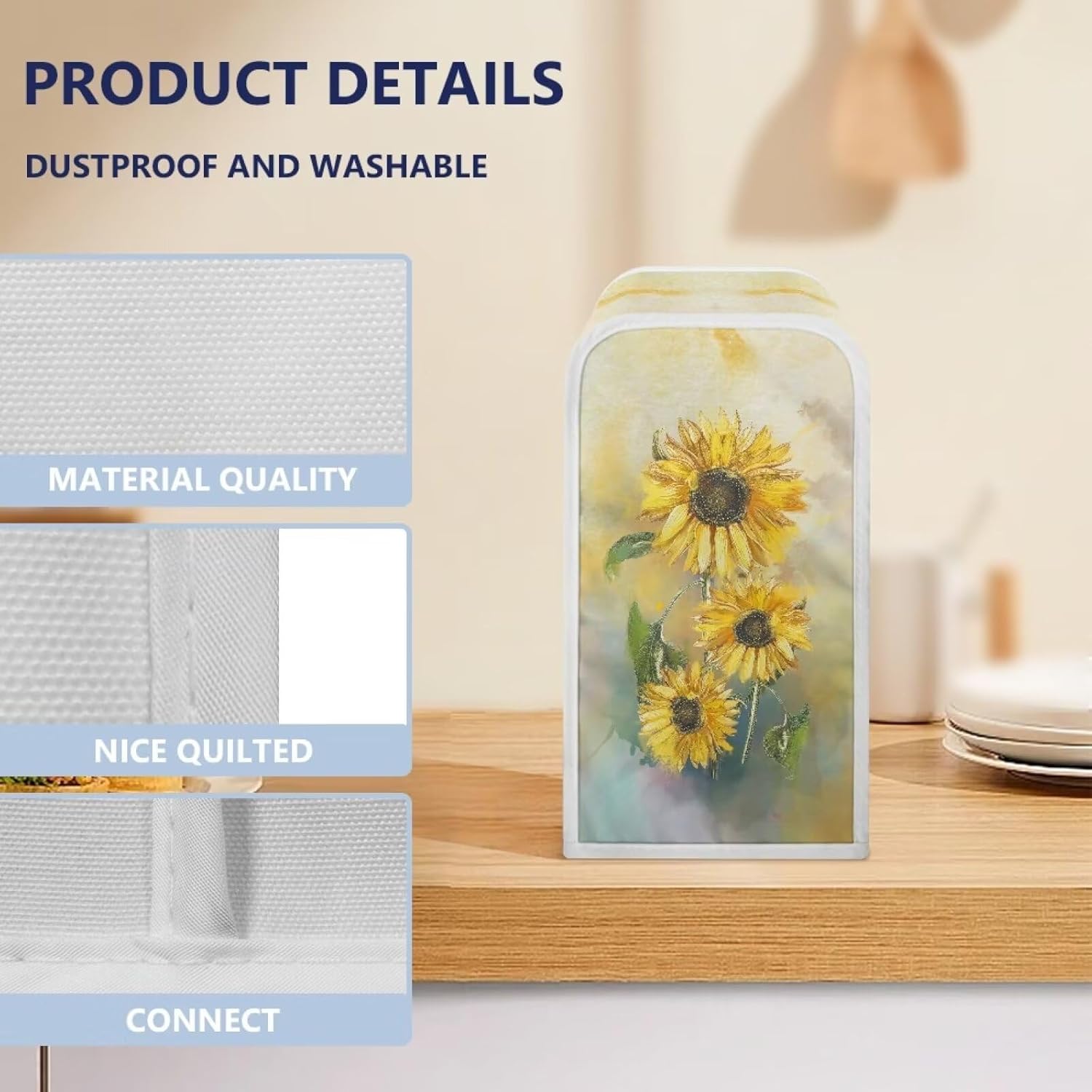 Pzuqiu Sunflower Electric Can Opener Dust Cover