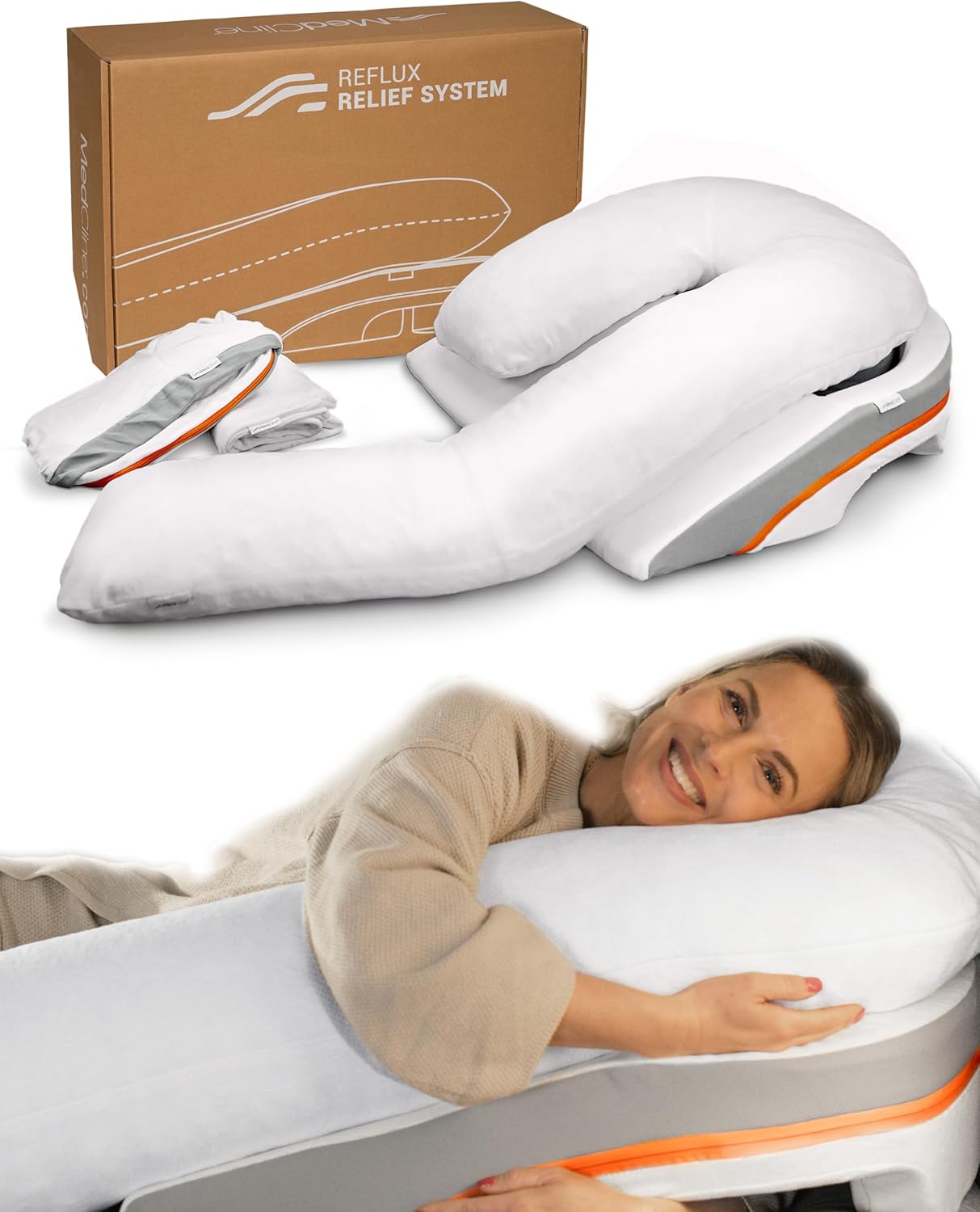 MedCline Reflux Relief System Bundle for Acid Reflux and GERD