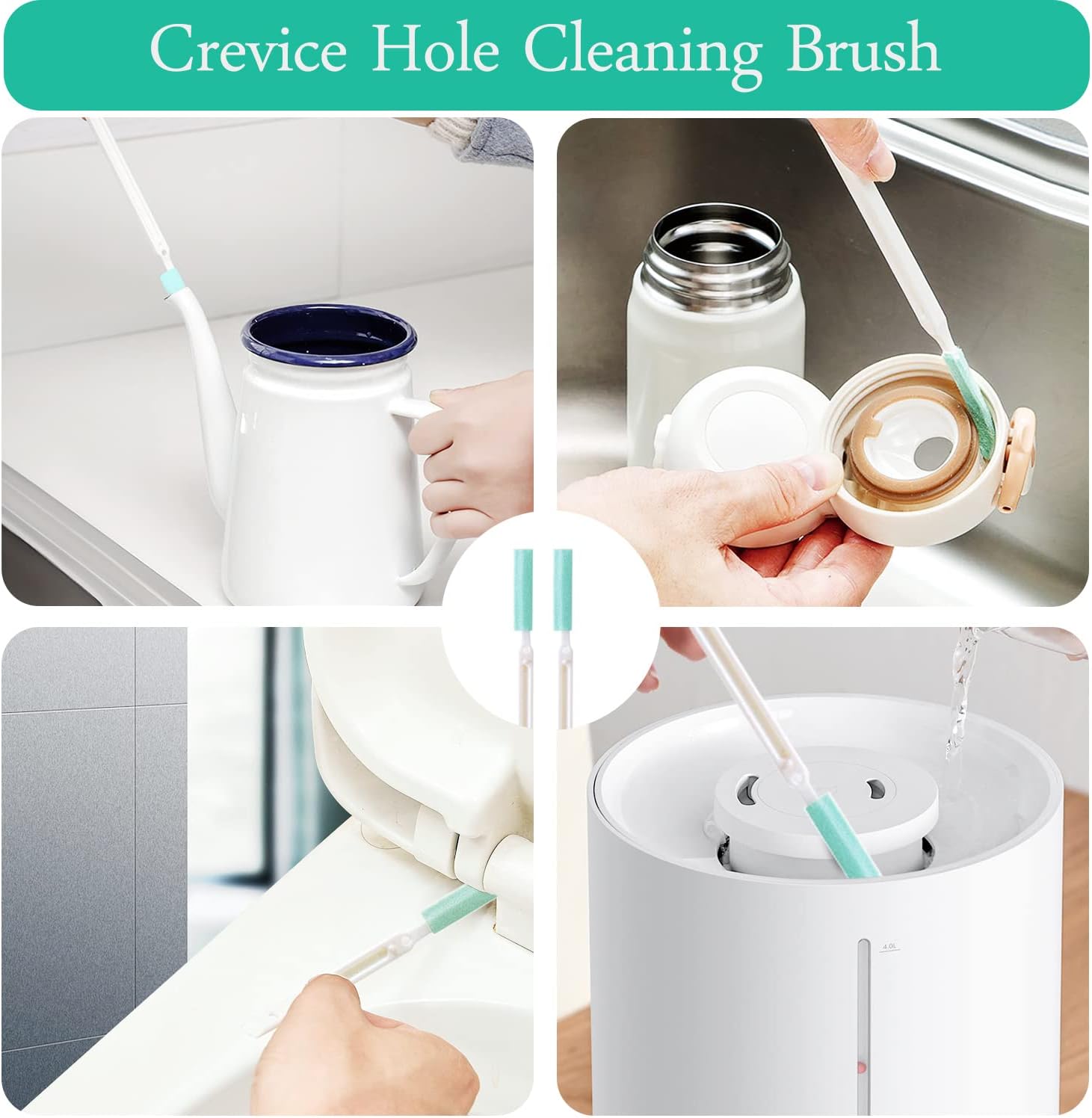 Haniforever 8in1 Cleaning Brush Set for Small Spaces
