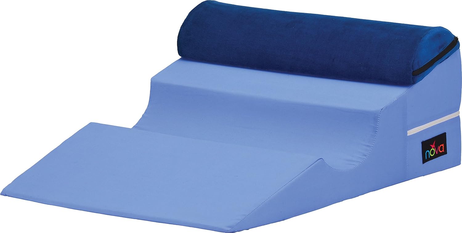 NOVA Bed Wedge with Half Roll Pillow Insert - 17 Degree Elevation