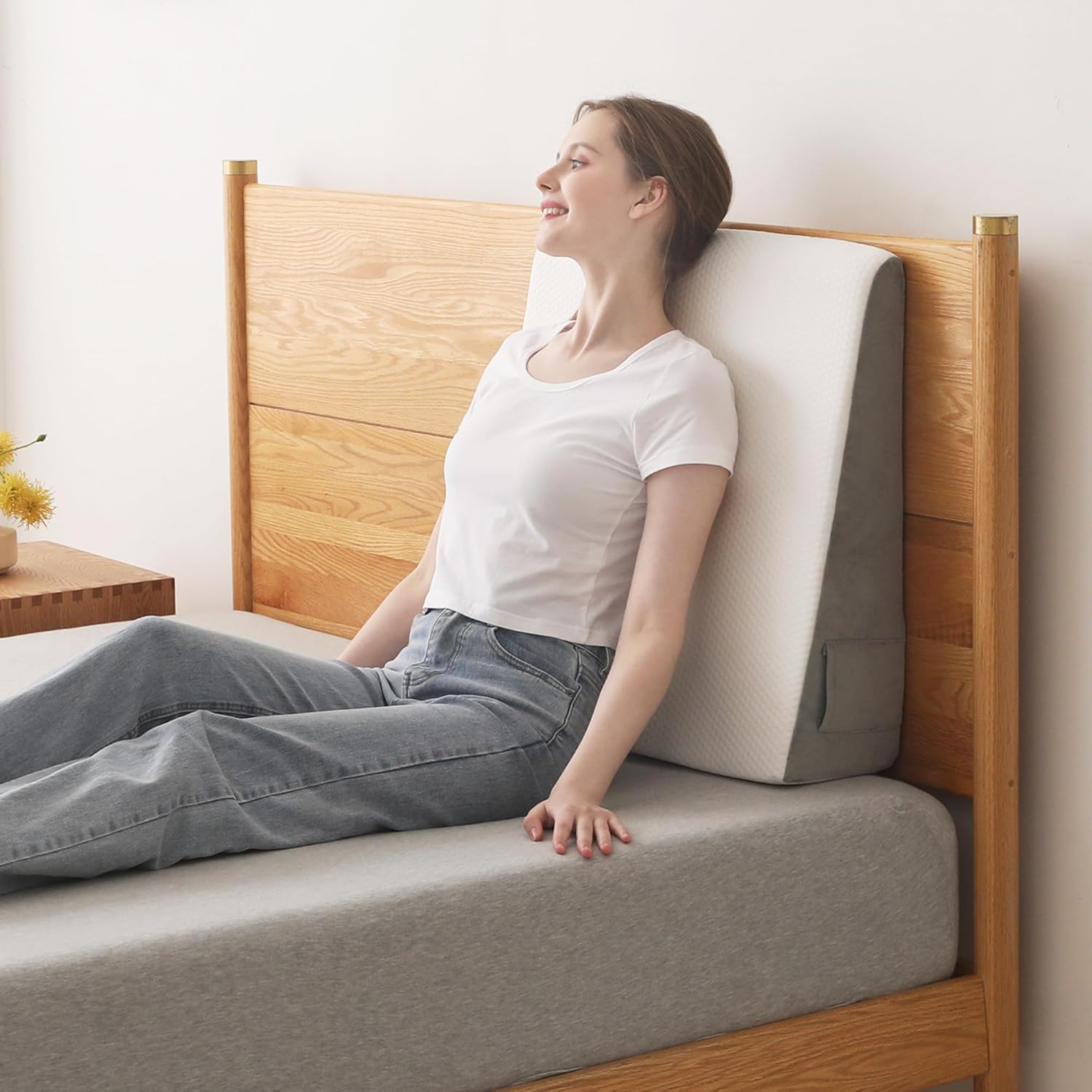 Hcore Bed Wedge Pillow for Sleeping and GERD Relief