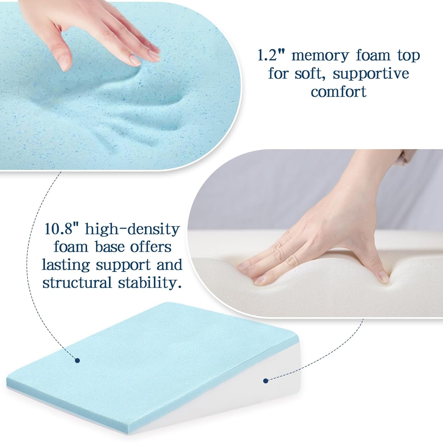 COLDHUNTER Wedge Pillow for Sleep and Recovery