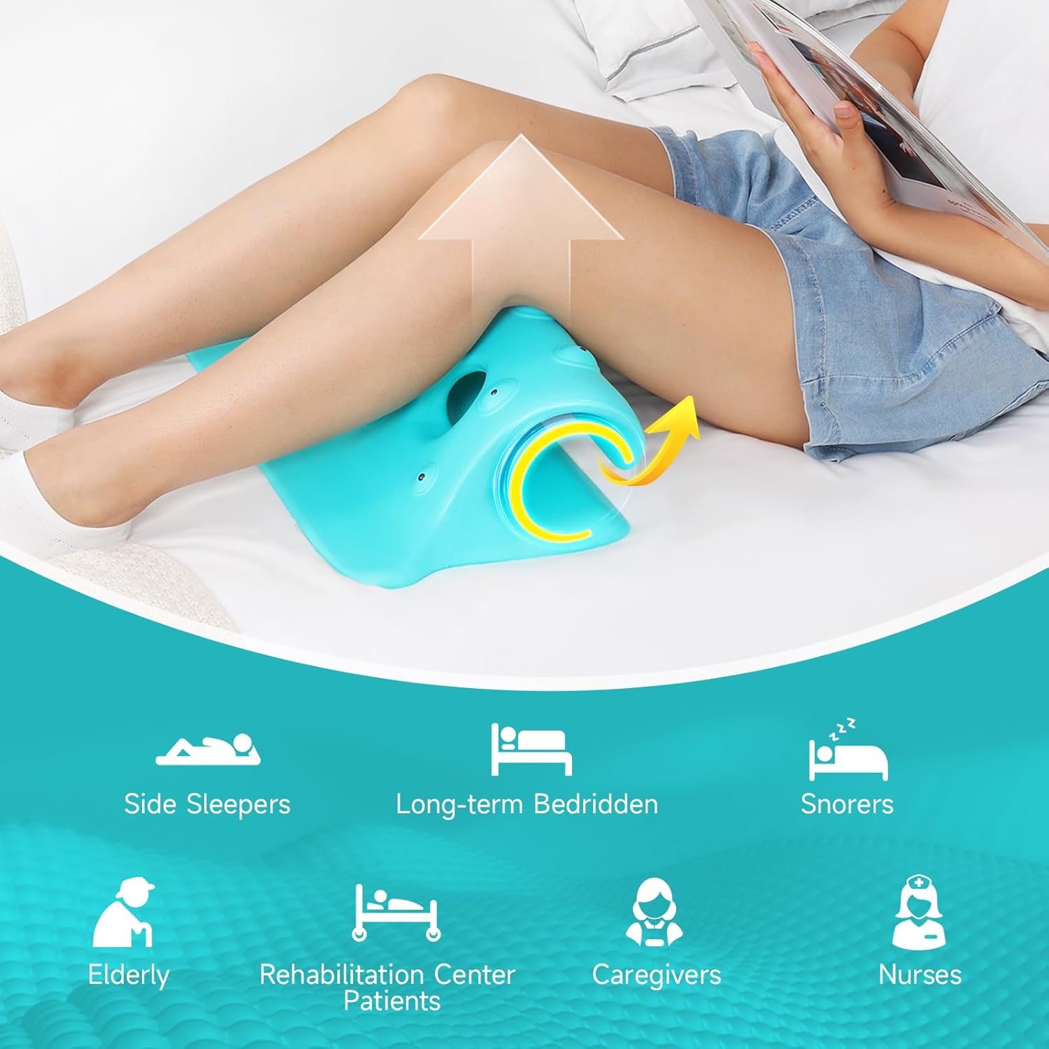 Massage Wedge Pillow for Back Pain Relief and Pressure Relief