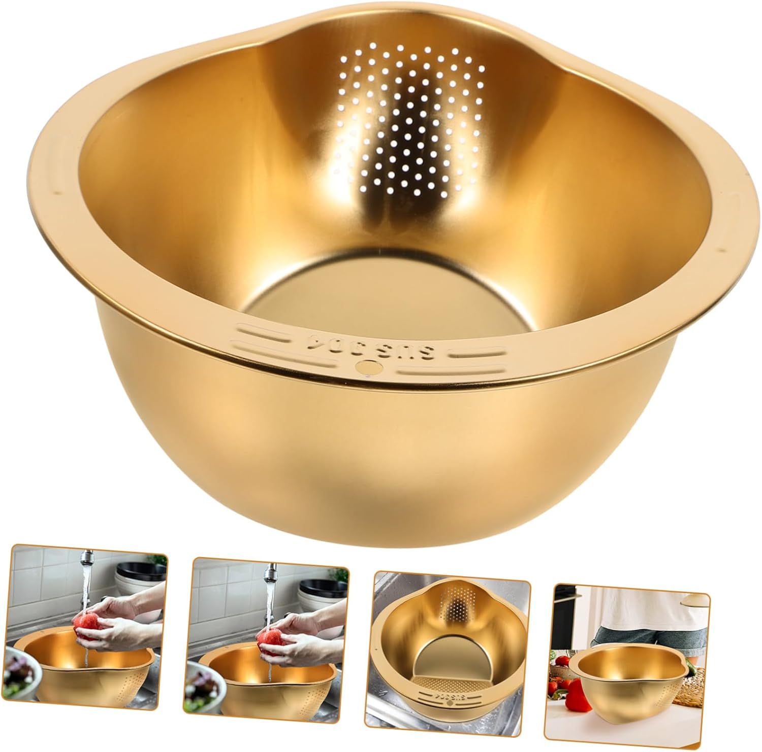 ABOOFAN Stainless Steel Colander with Drain Board