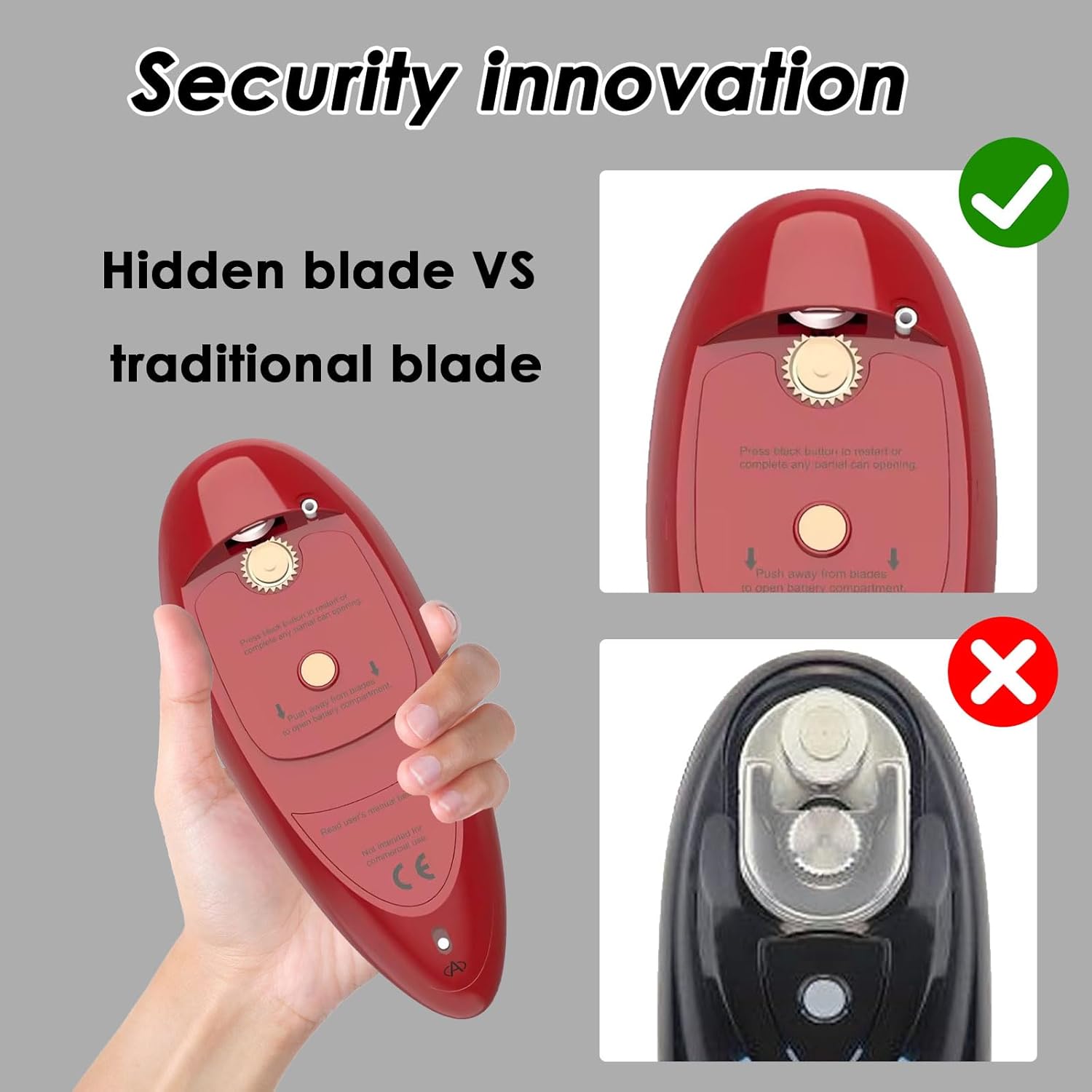 2024 One Touch Electric Can Opener - Auto Switch Hands Free Food-Safe