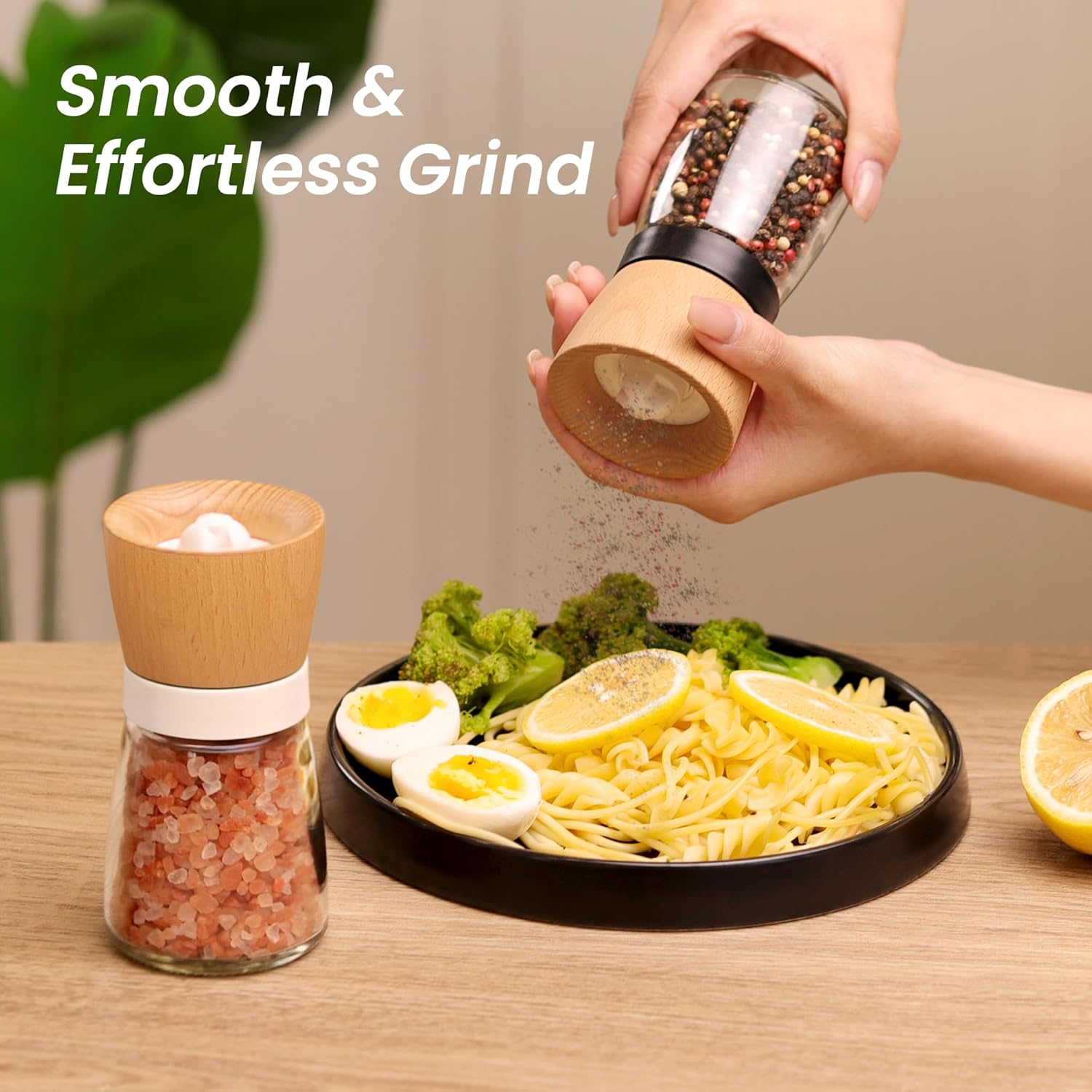 VEVOK CHEF Salt Pepper Grinder Set