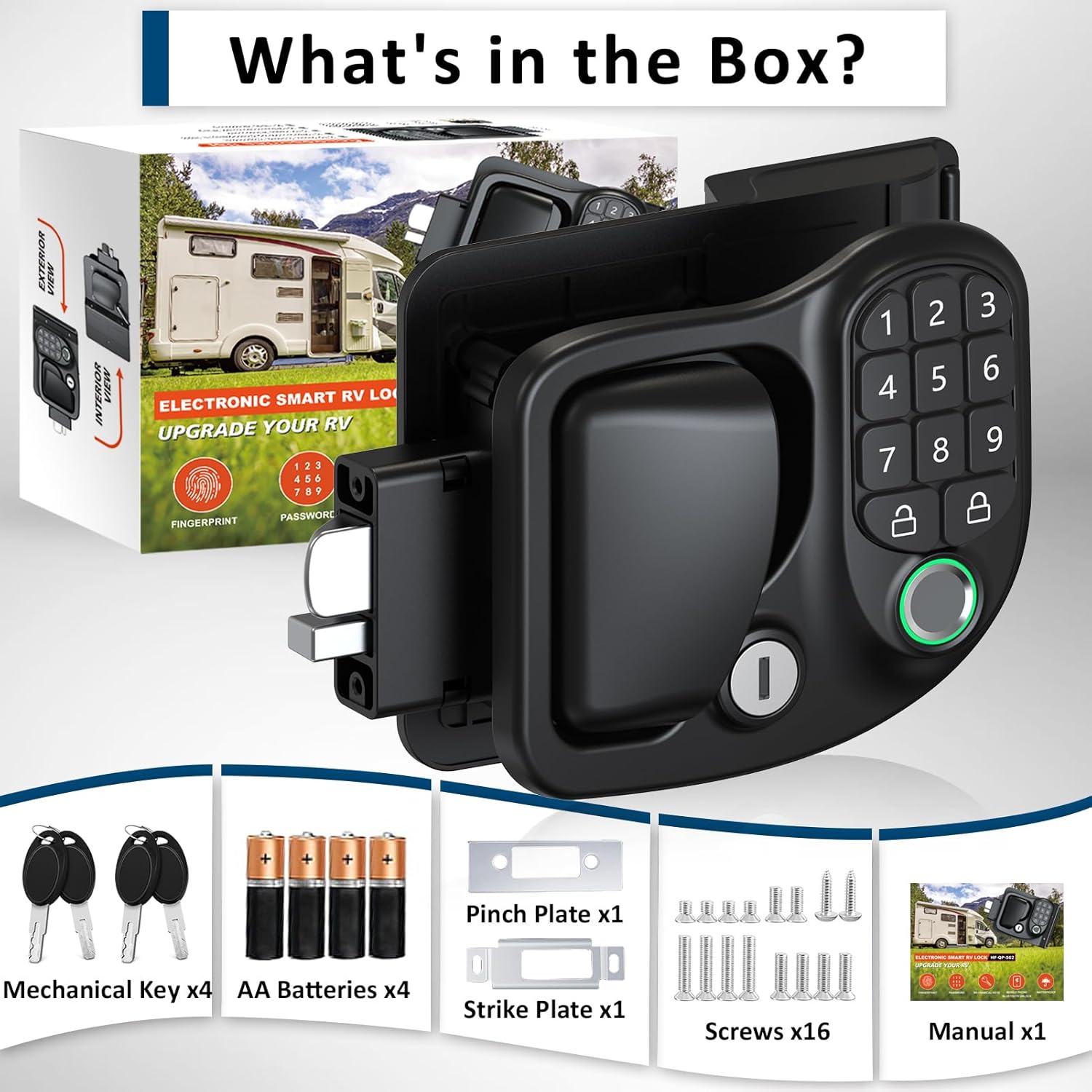 Wodli 4-in-1 Keyless Entry RV Door Lock