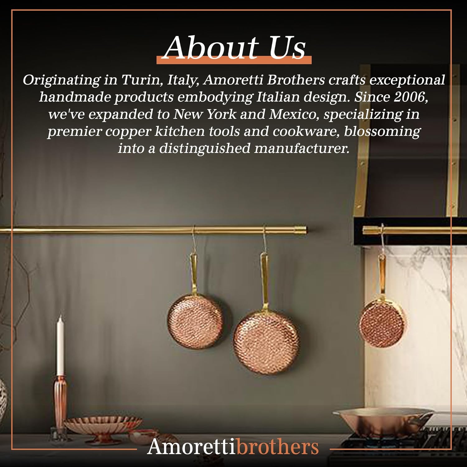 Amoretti Brothers Copper Colander - 95 Inch 1