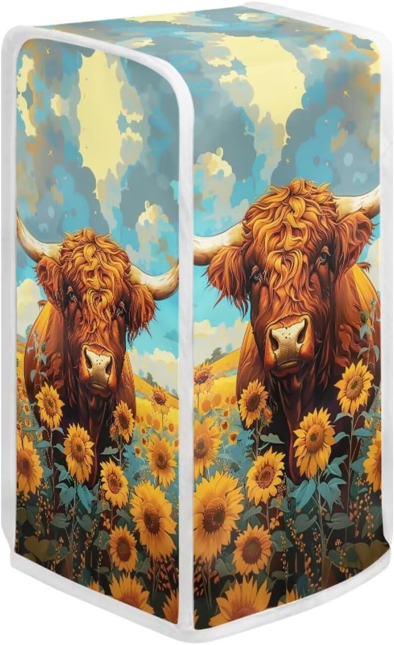 Highland Cow Can Opener Cover Electric Kitchen Decor