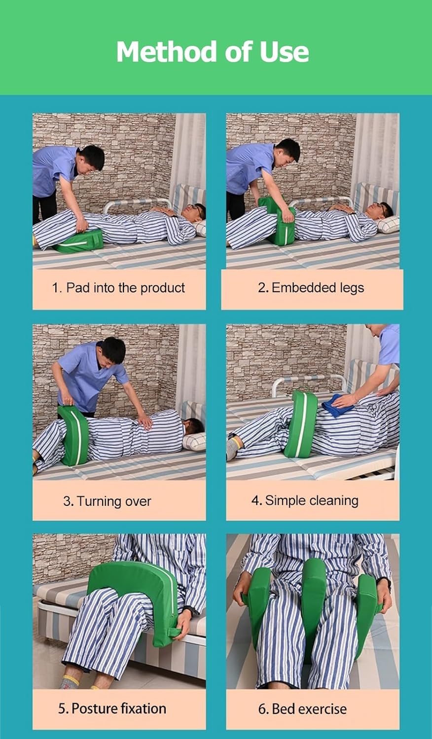 HAIXHX Anti-Bedsore Bedroll Turning Pillow for Elderly Patients