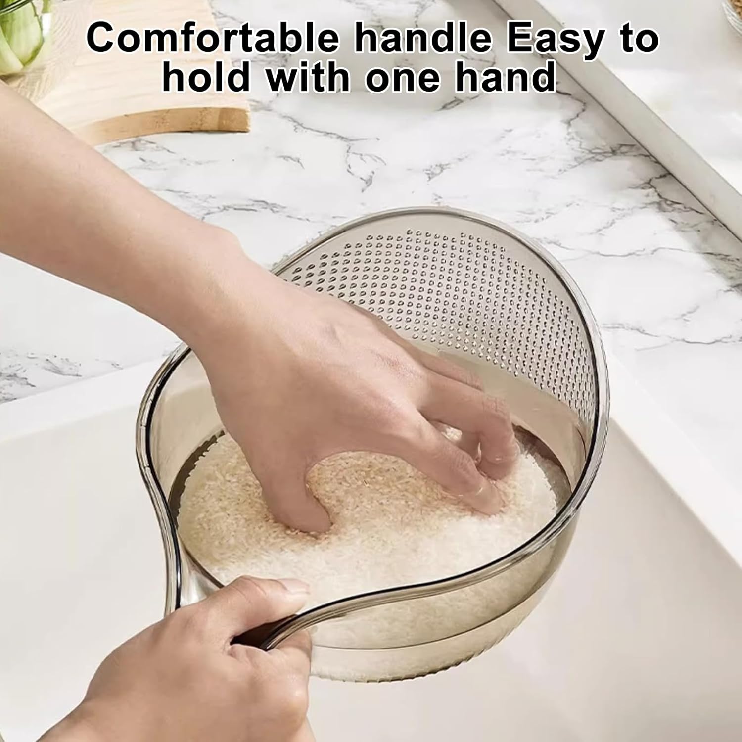 2 PCS Drain Basket with Handle for Kitchen Washing