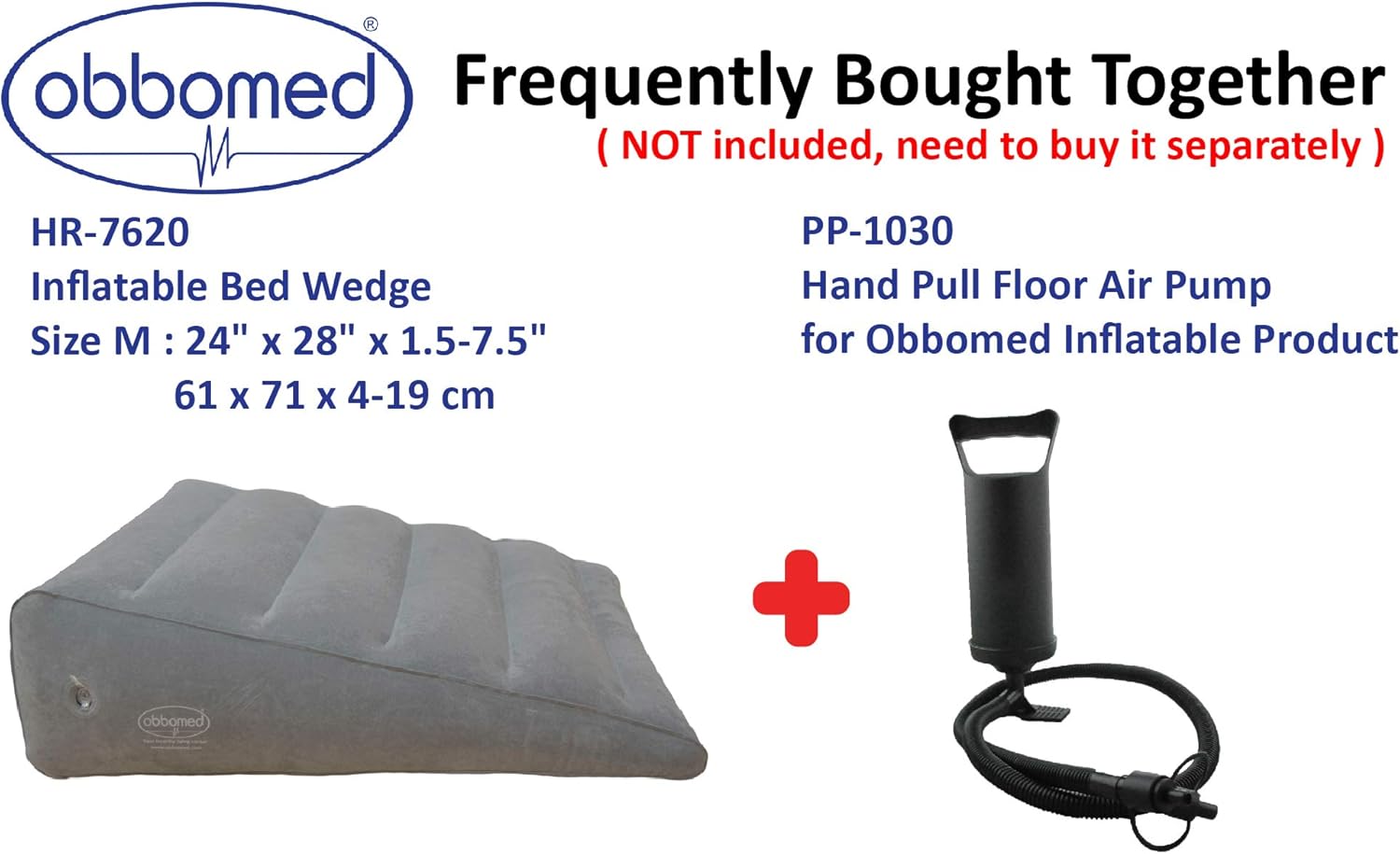ObboMed HR-7620 Air Valve Bed Wedge Pillow