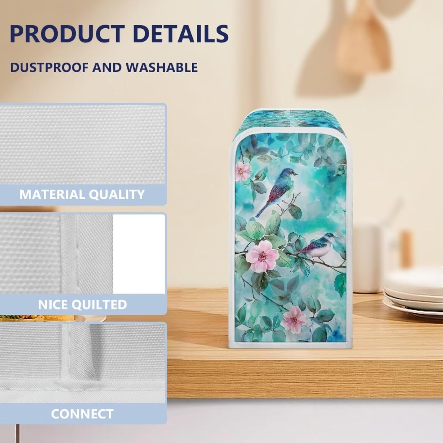 ZOUTAIRONG Electric Can Opener Dust Cover with Hummingbird Pattern