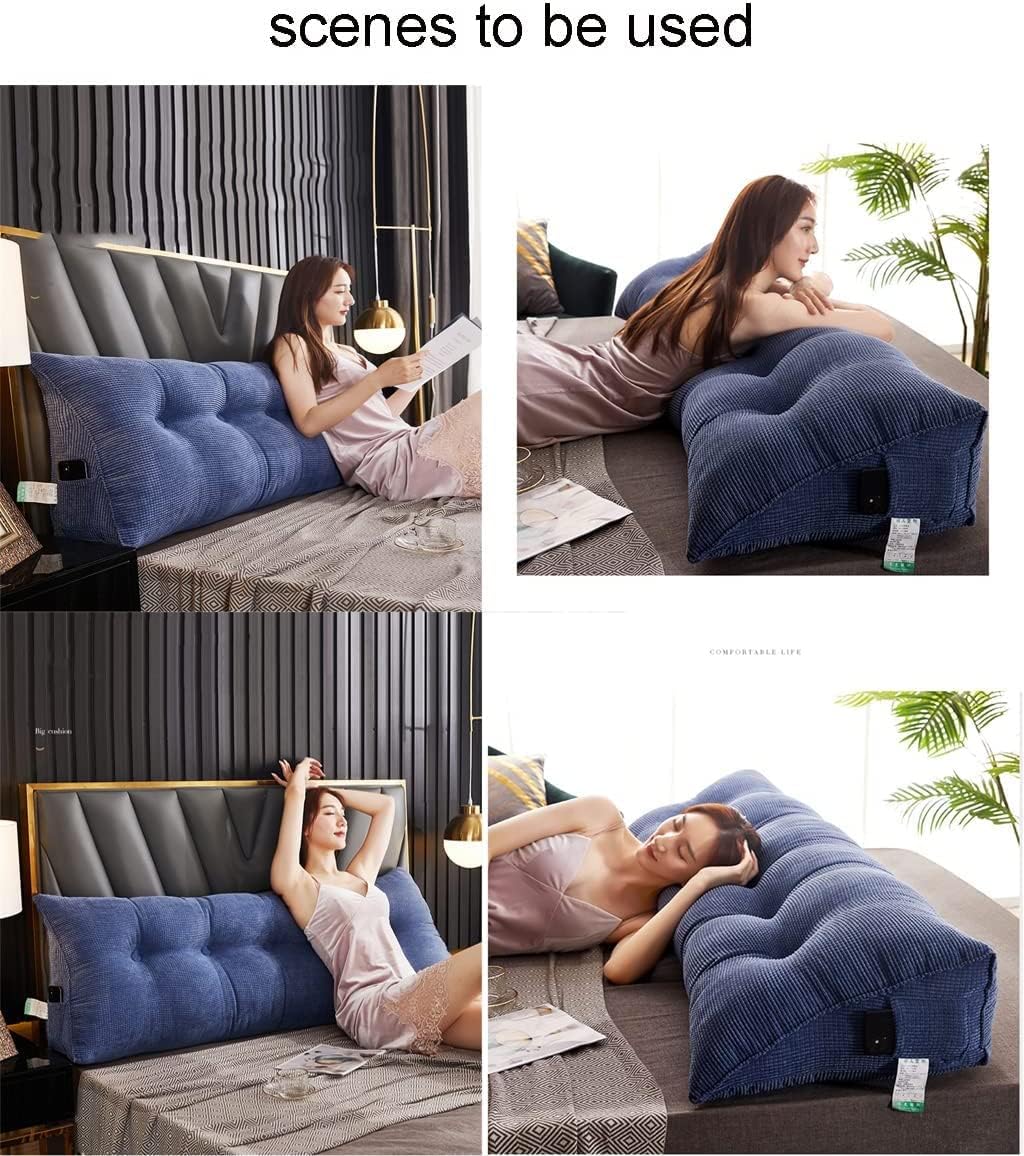 BBHW Headboard Cushion Wall Pillow with Pockets