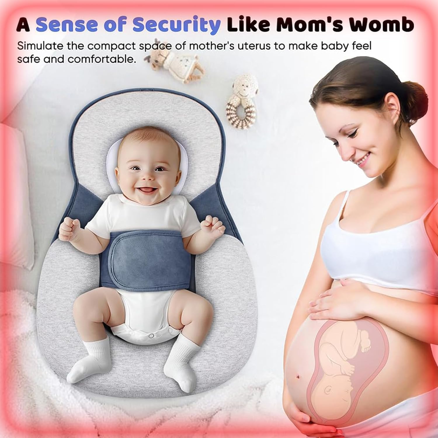 Baby Wedge Lounger for Newborn Comfort Support