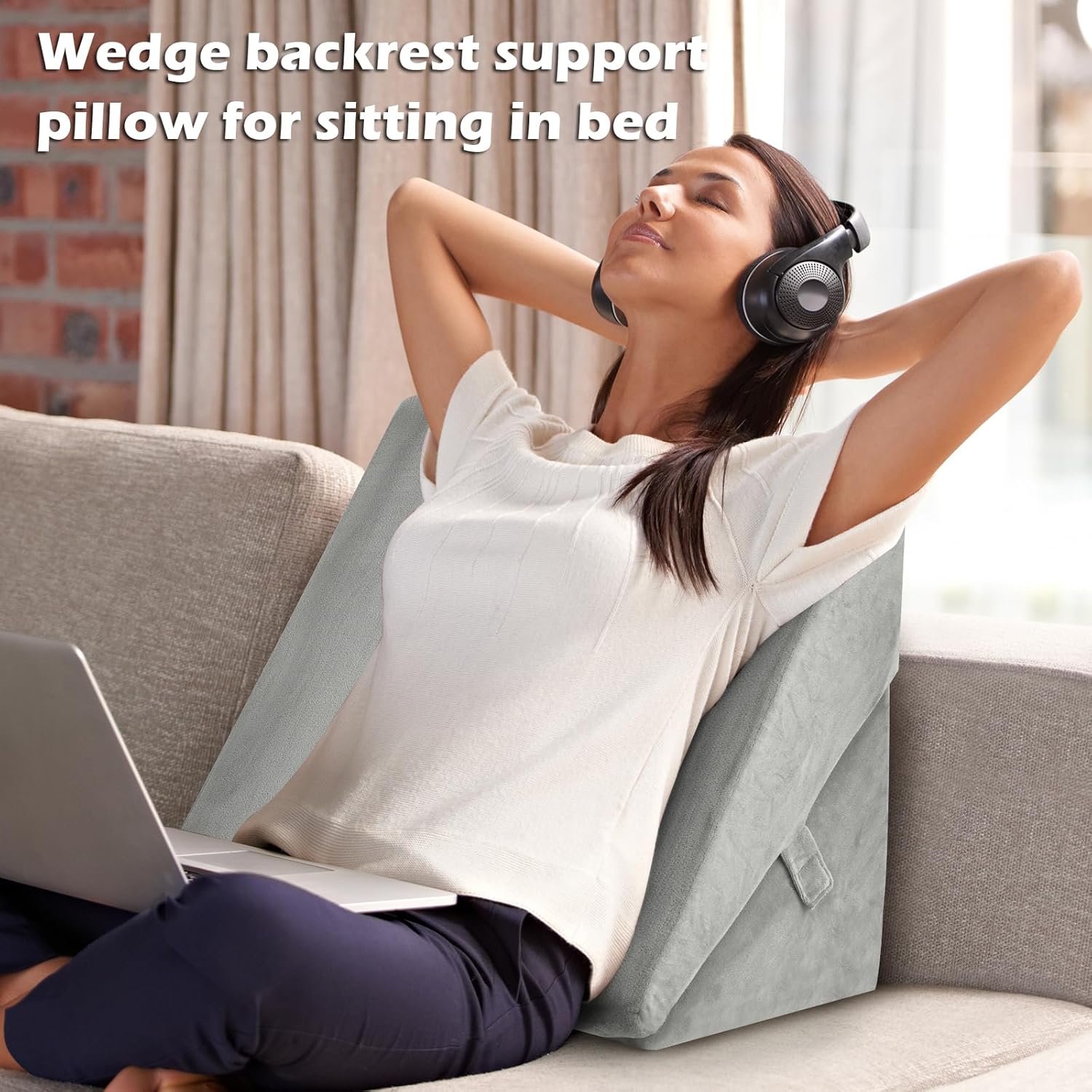 GORELAX Bed Wedge Pillow 7 in 1 Multifunctional Incline Cushion