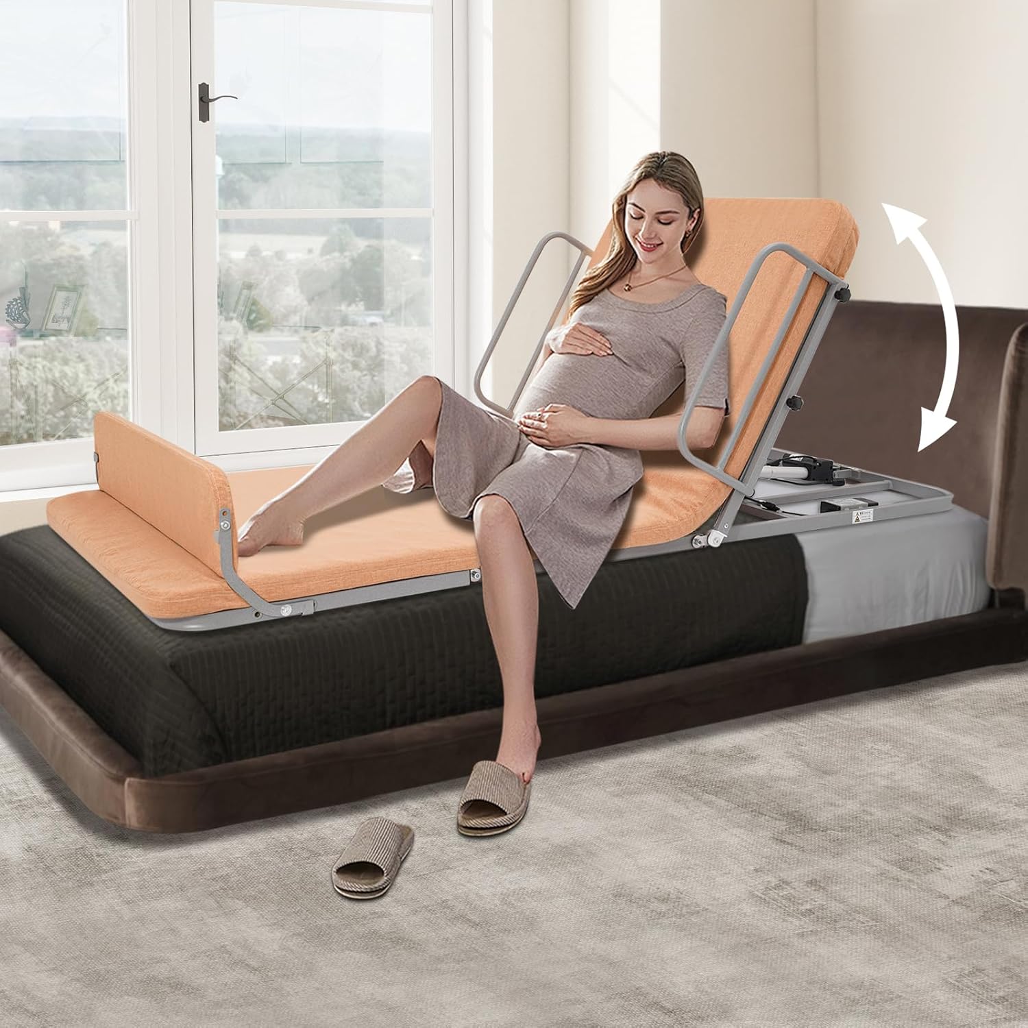 Adjustable Electric Bed Backrest with Wired Controller