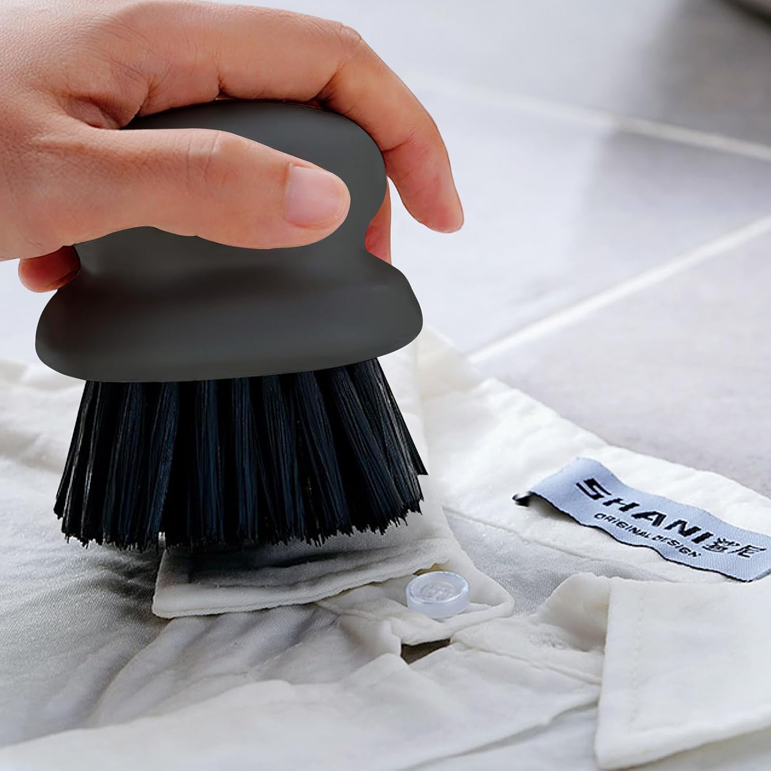 MUUBOOX 2Pack Dish Scrub Brush Black