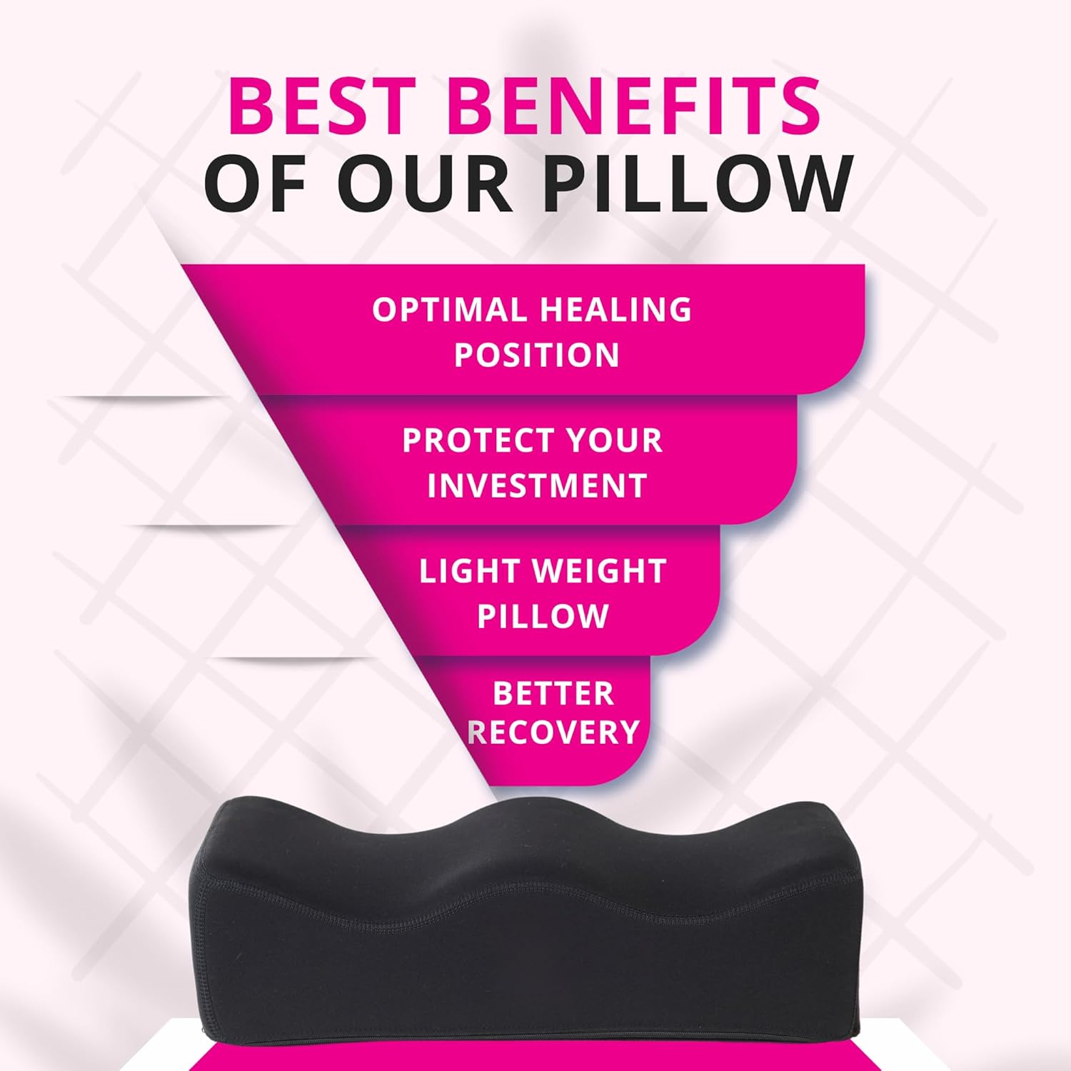 BBL Pillow Post Surgery Pack of 8 with Back Support