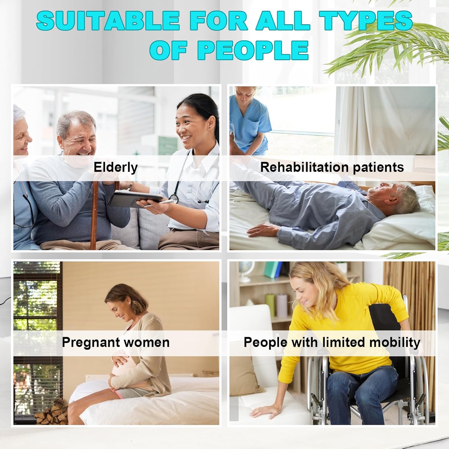 YUCHENGTECH Electric Adjustable Bed Backrest with Foldable Armrest