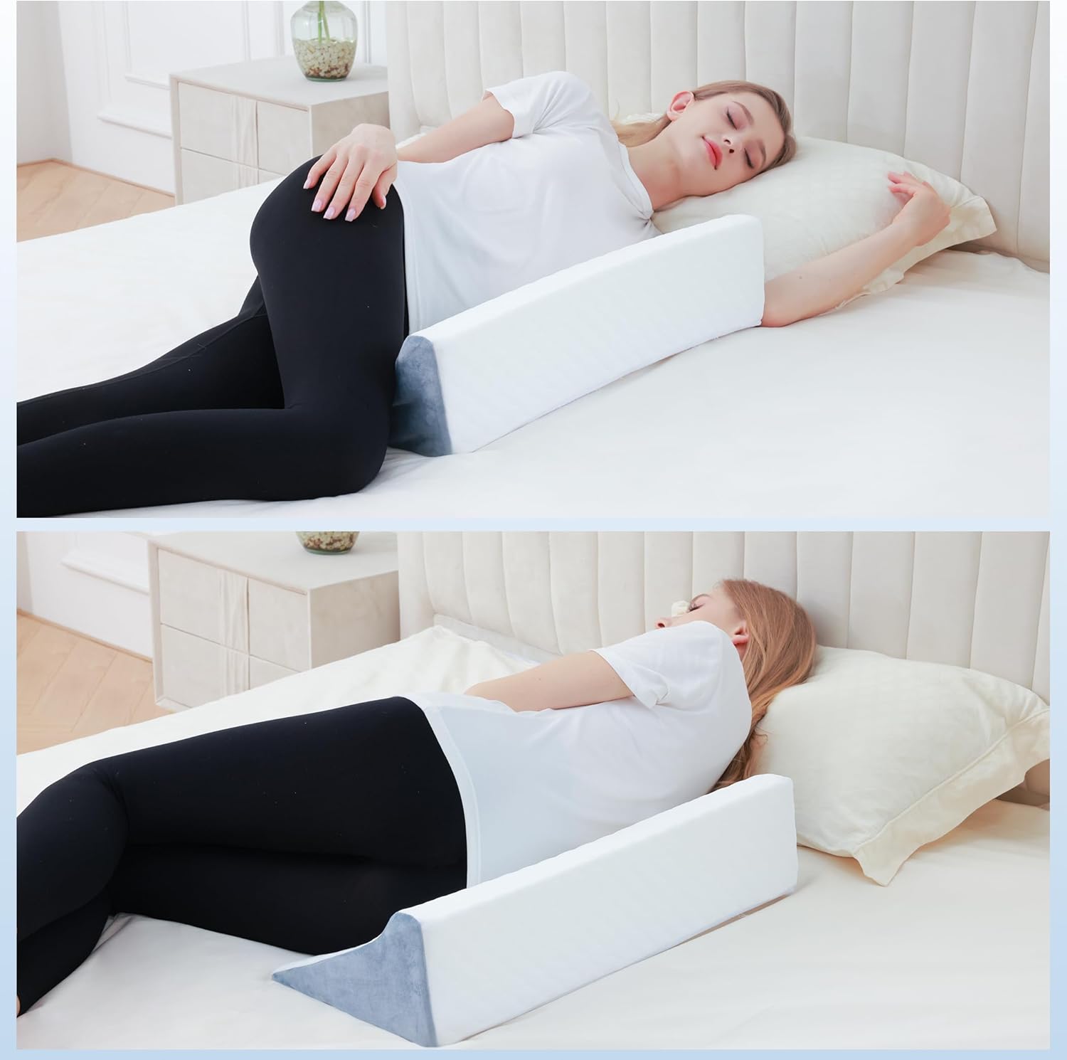 Flyxunfri Bed Wedge Pillow for Pregnancy and Post Surgery Support