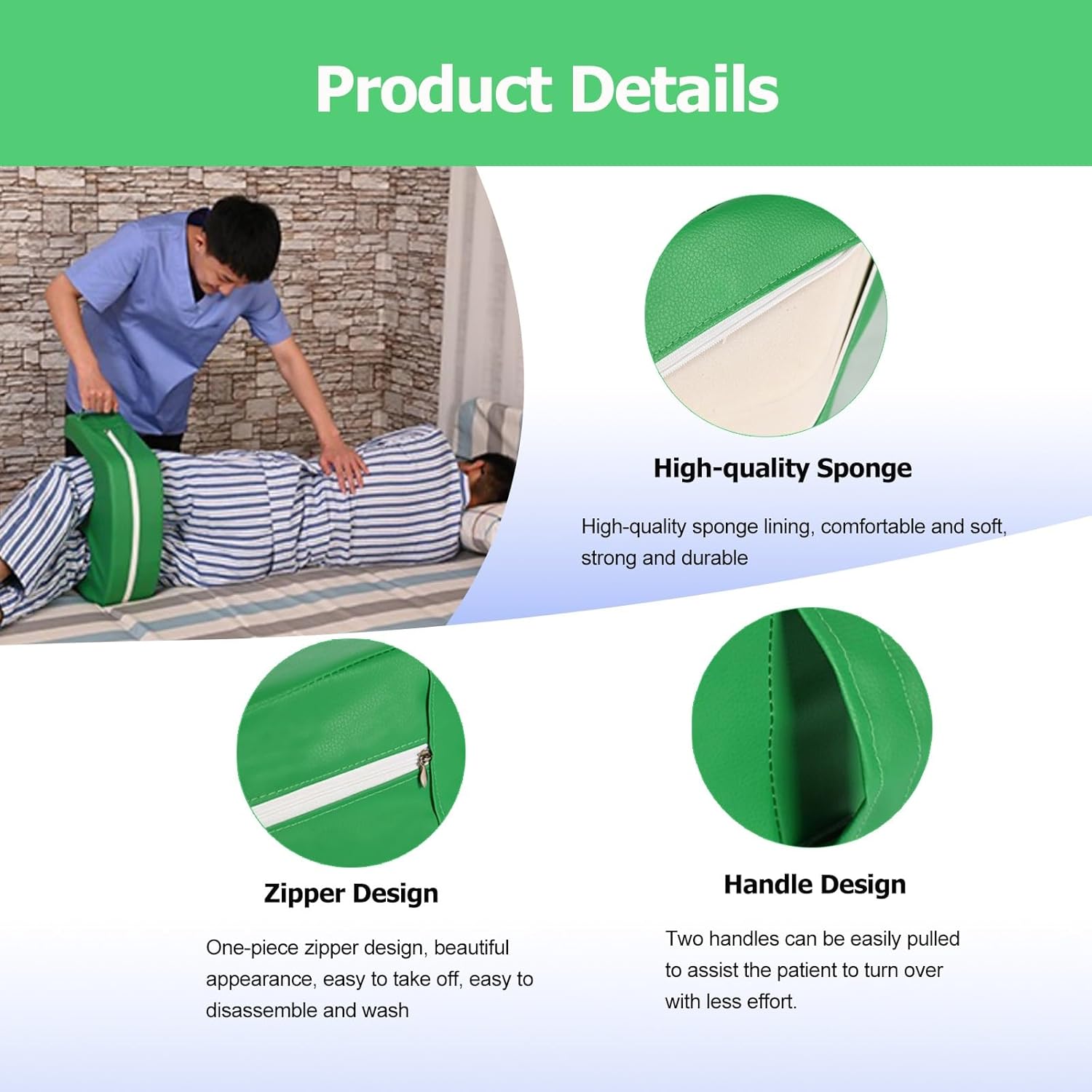 HAIXHX Anti-Bedsore Bedroll Turning Pillow for Elderly Patients