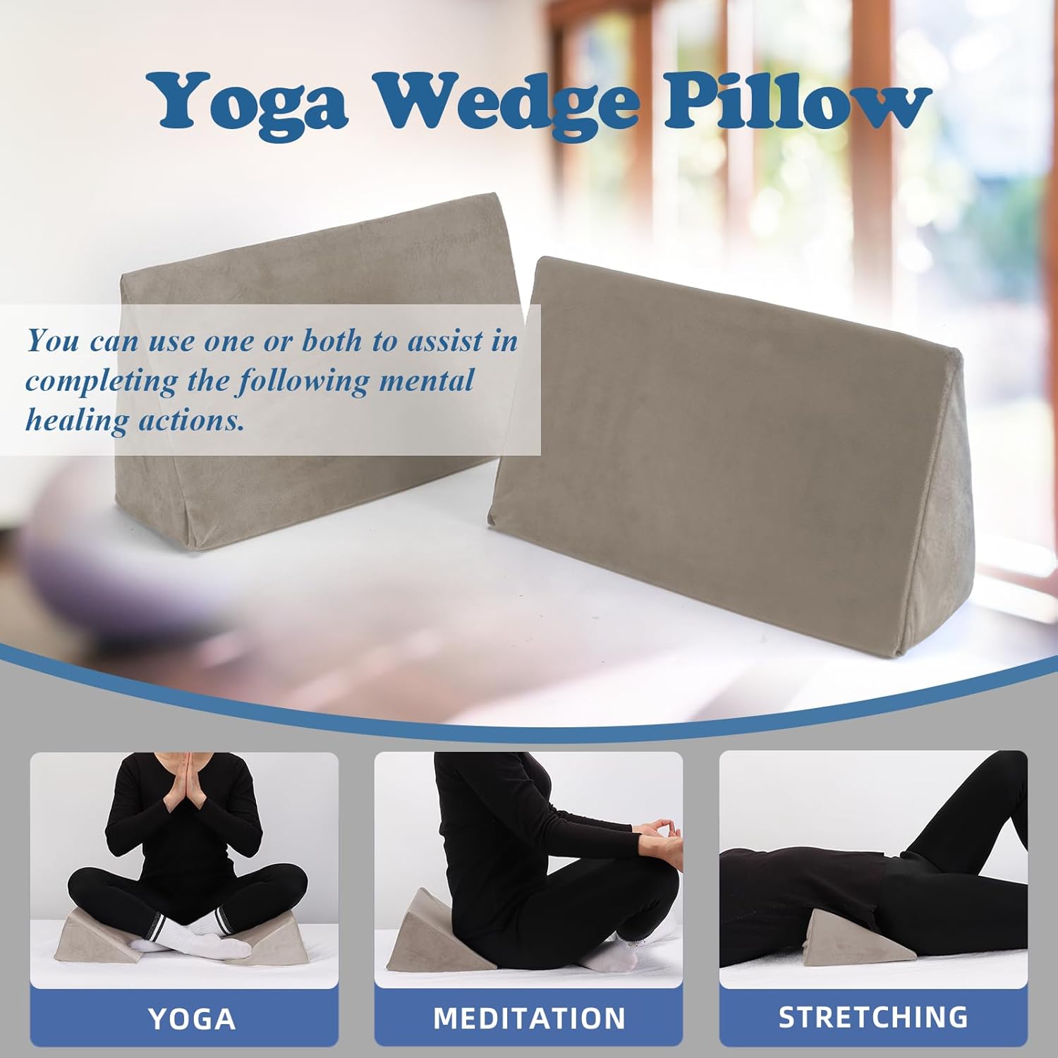 Zantle Small Wedge Pillow for Bed Sores and Yoga