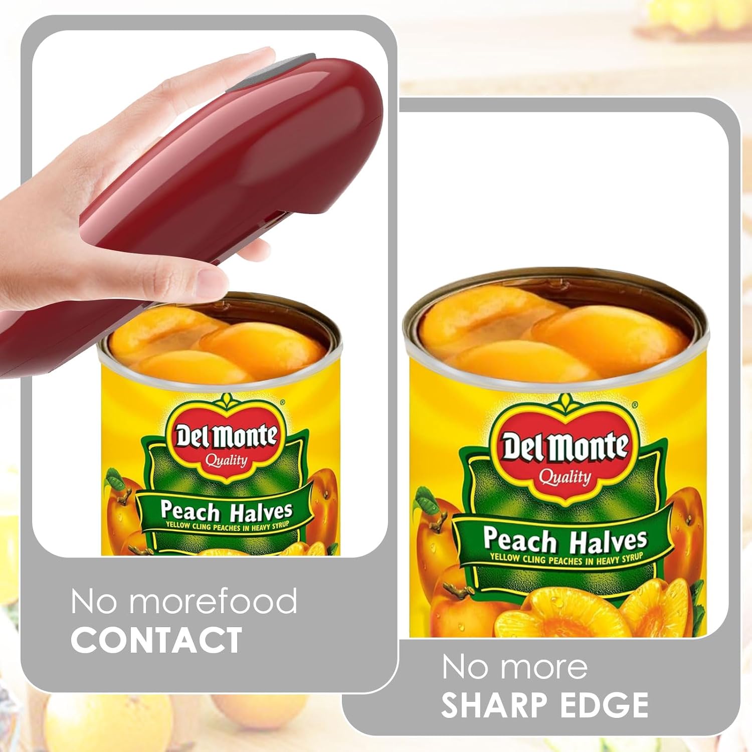 2024 One Touch Electric Can Opener - Auto Switch Hands Free Food-Safe