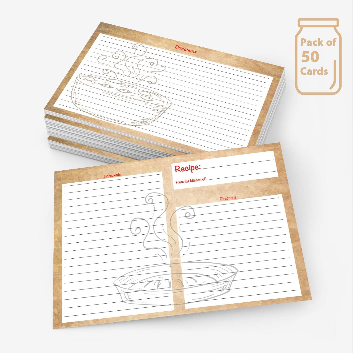 Better Crafts Kitchen Classics Recipe Cards 50 Double Sided