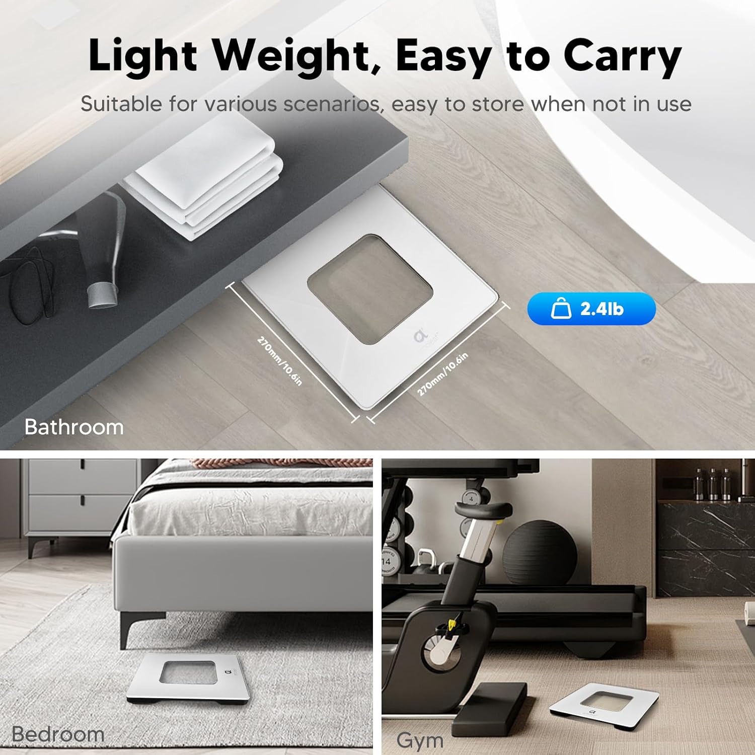 arboleaf Digital Bathroom Scale with LED Display