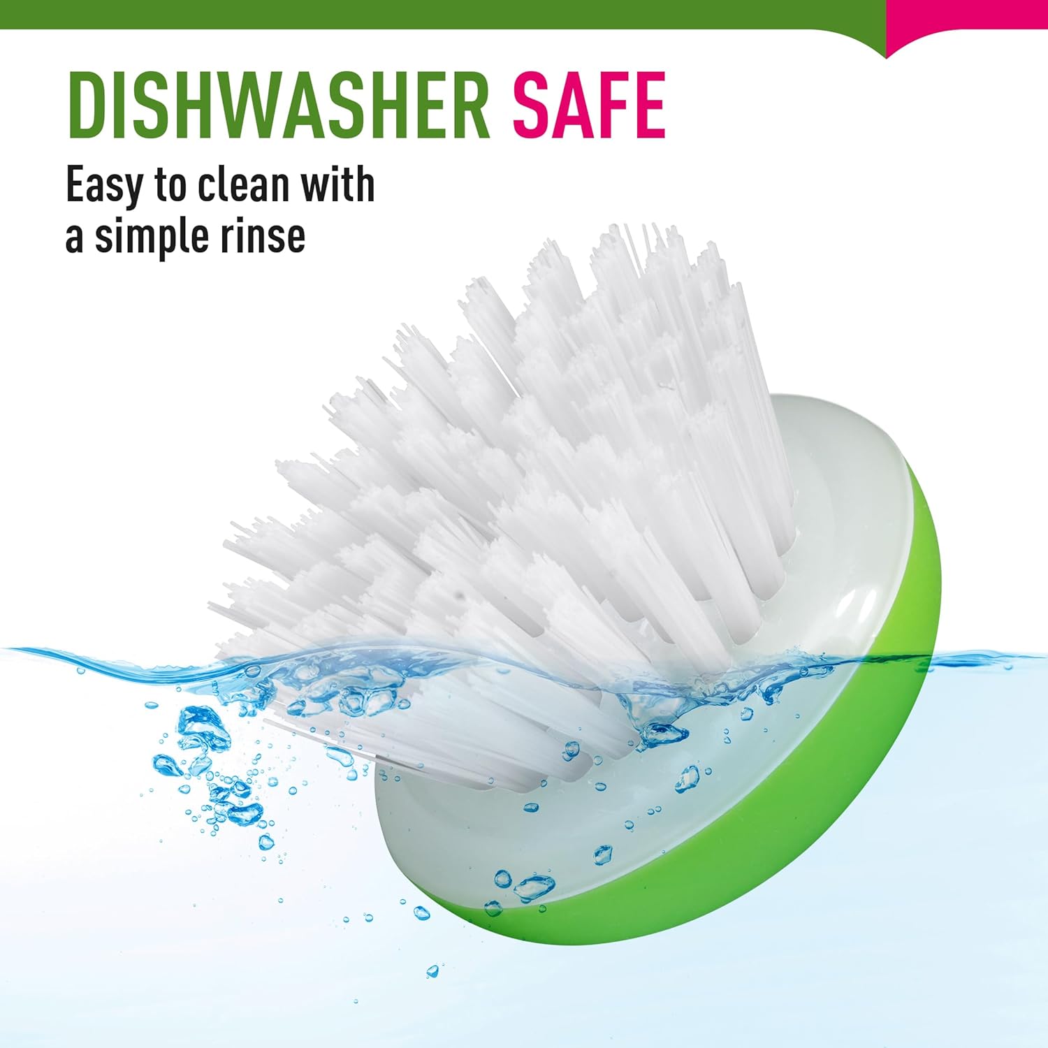 Vegetable Brush Scrubber 2Pcs Set Red and Green