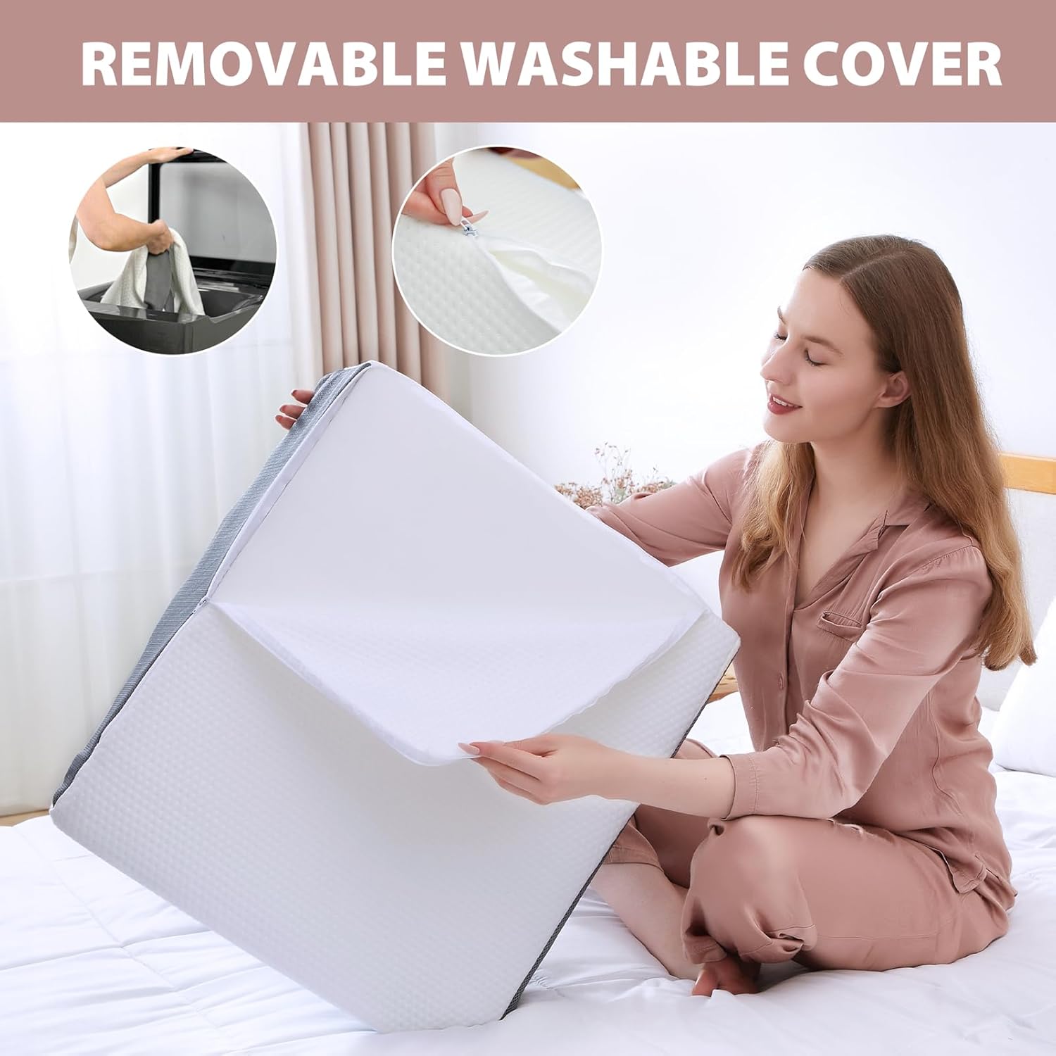Touchutopia Leg Elevated Pillow for Pain Relief and Recovery 1