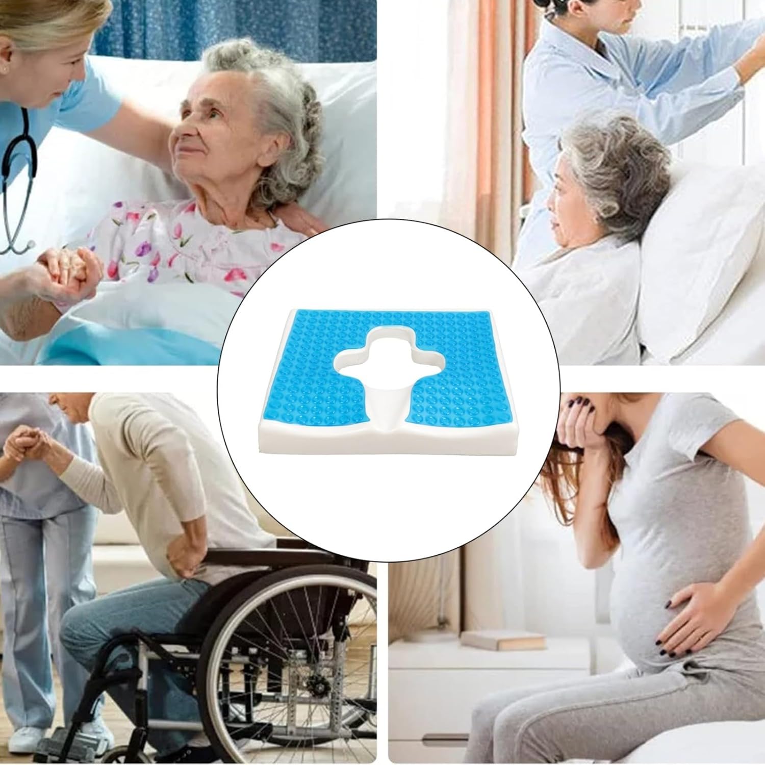 T-Shaped Anti-Decubitus Bed Cushion for Elderly and Disabled