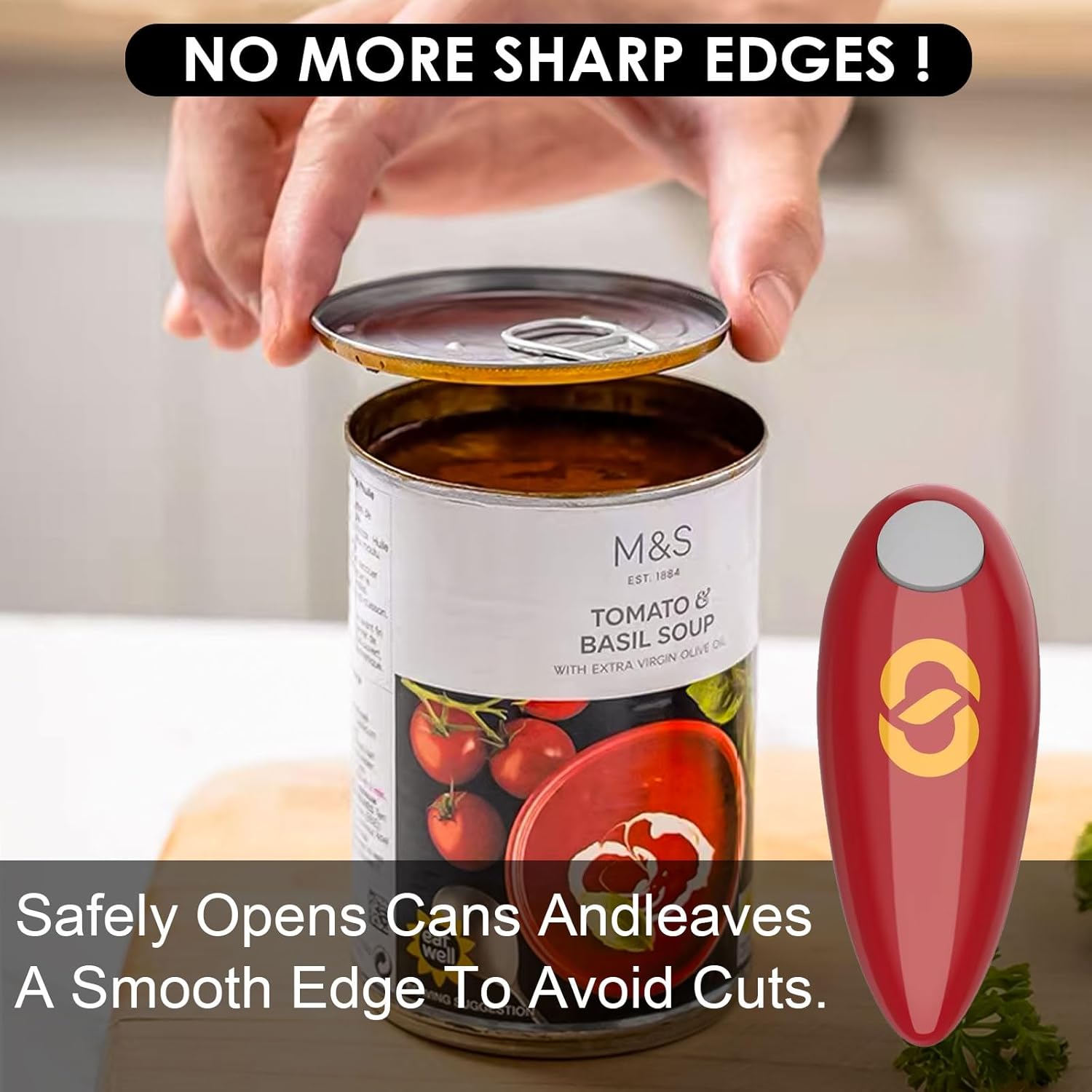2024 One Touch Electric Can Opener - Auto Switch Hands Free Food-Safe