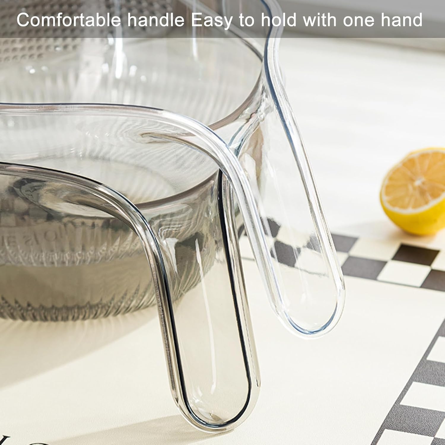 2 PCS Drain Basket with Handle for Kitchen Washing