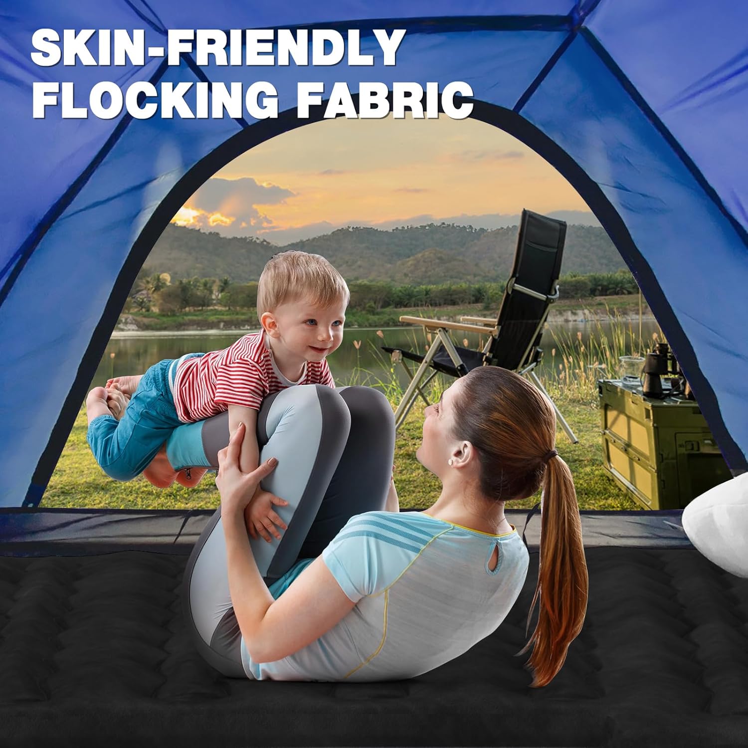 Uncle Elk Truck Bed Air Mattress with Pump and 2 Pillows 1