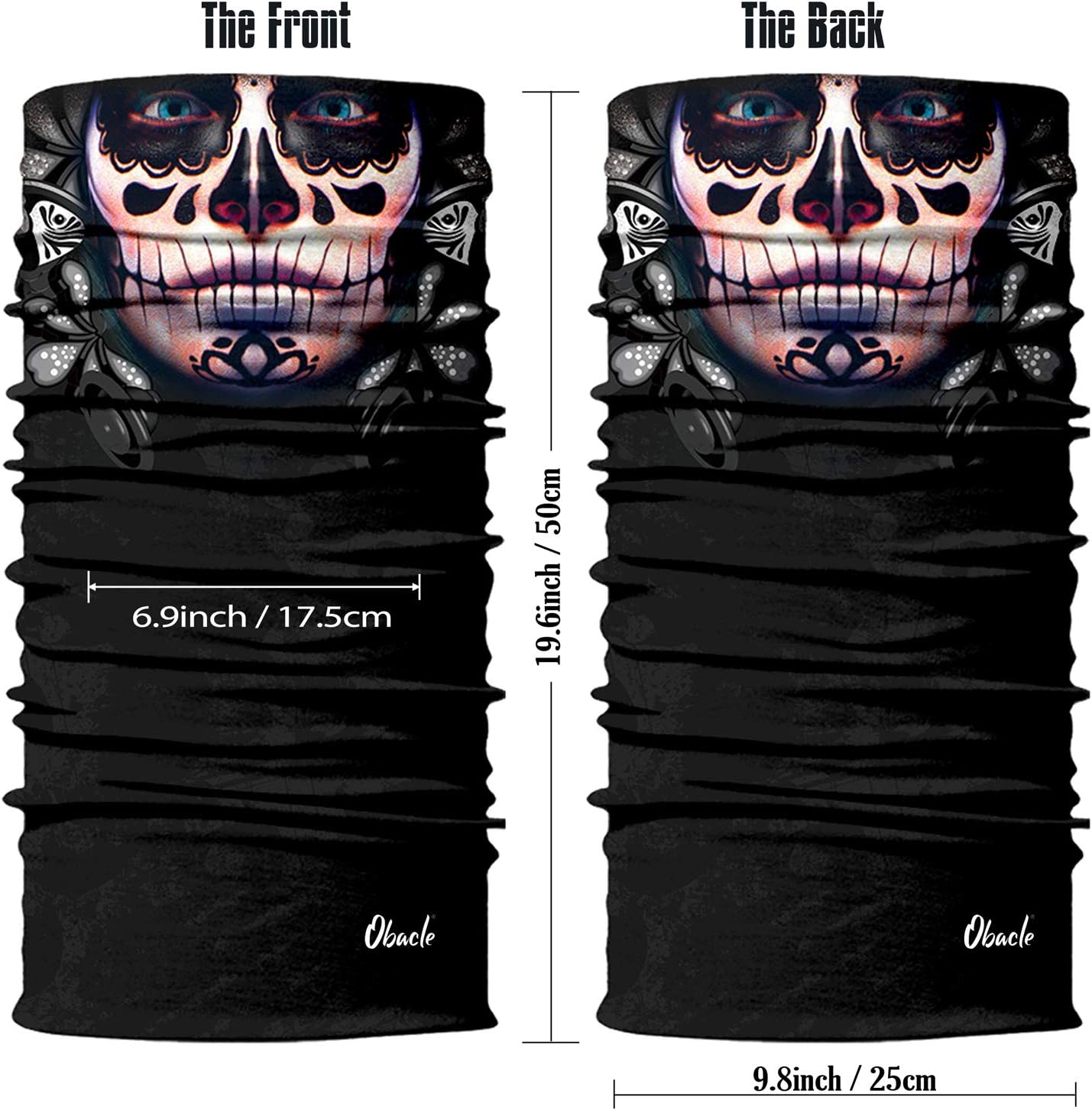 Obacle 3D Skull Face Mask for Women
