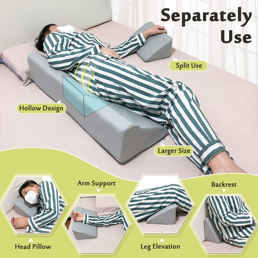NEAUDE Medical Foam Wedge for Bed Sores and Pressure Relief