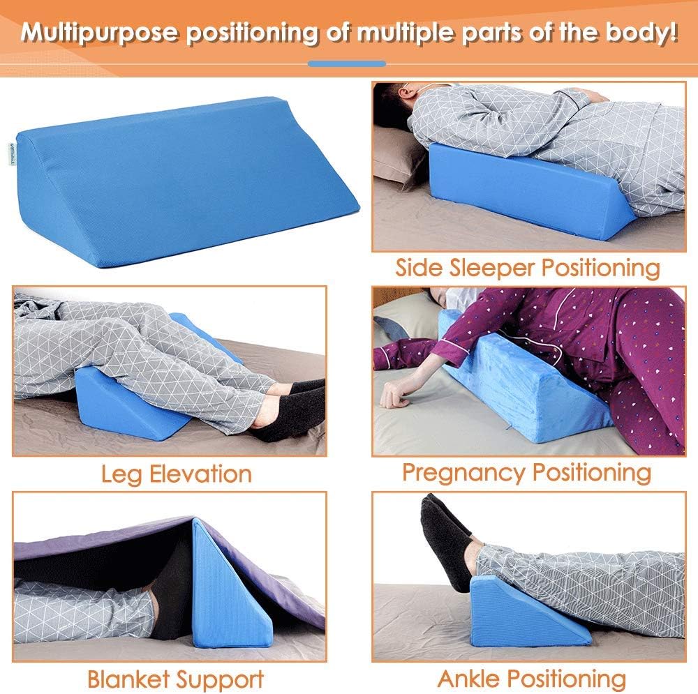 NEPPT 30 Degree Bed Wedge for Back Pain and Leg Elevation
