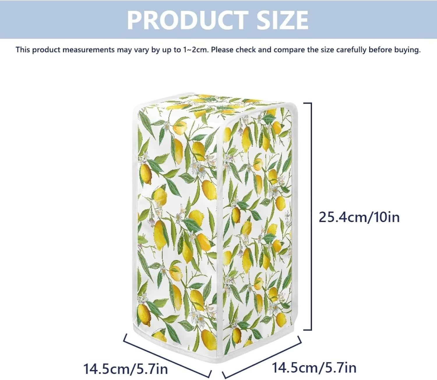 Flashideas Lemon Print Can Opener Dust Cover