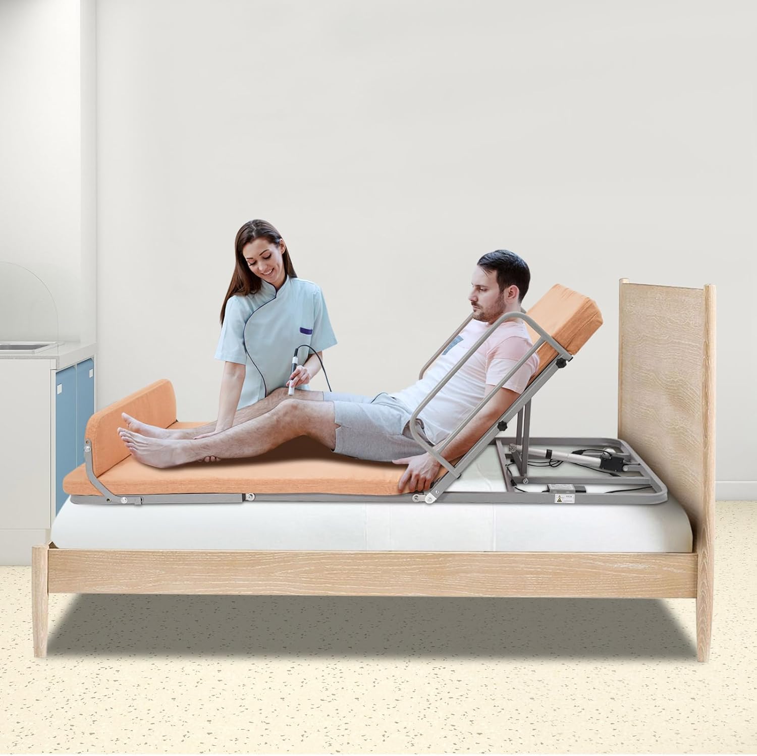 Electric Lifting Backrest for Bed Adjustable Support for Elderly