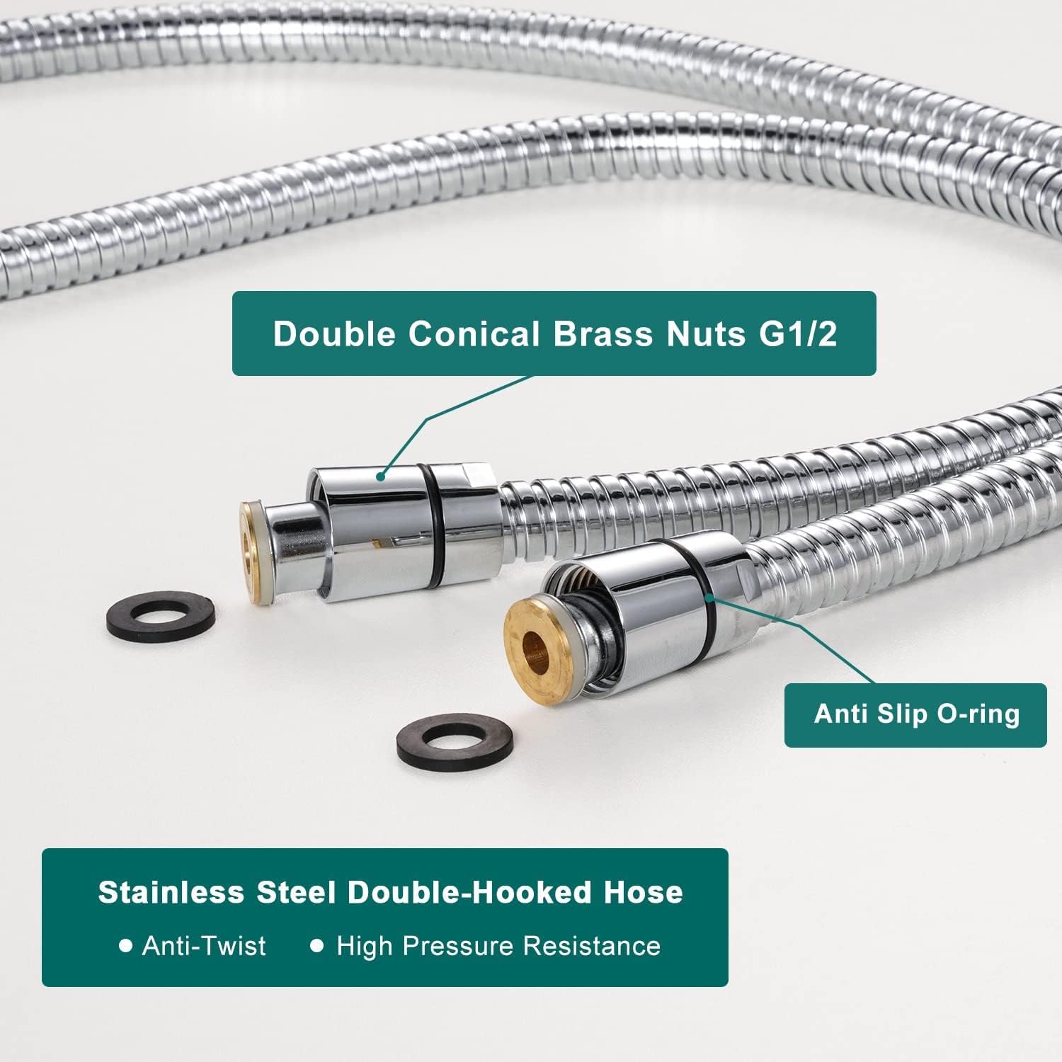 FOCSPROD 5 Mode RV Shower Head with Hose and On-Off Switch