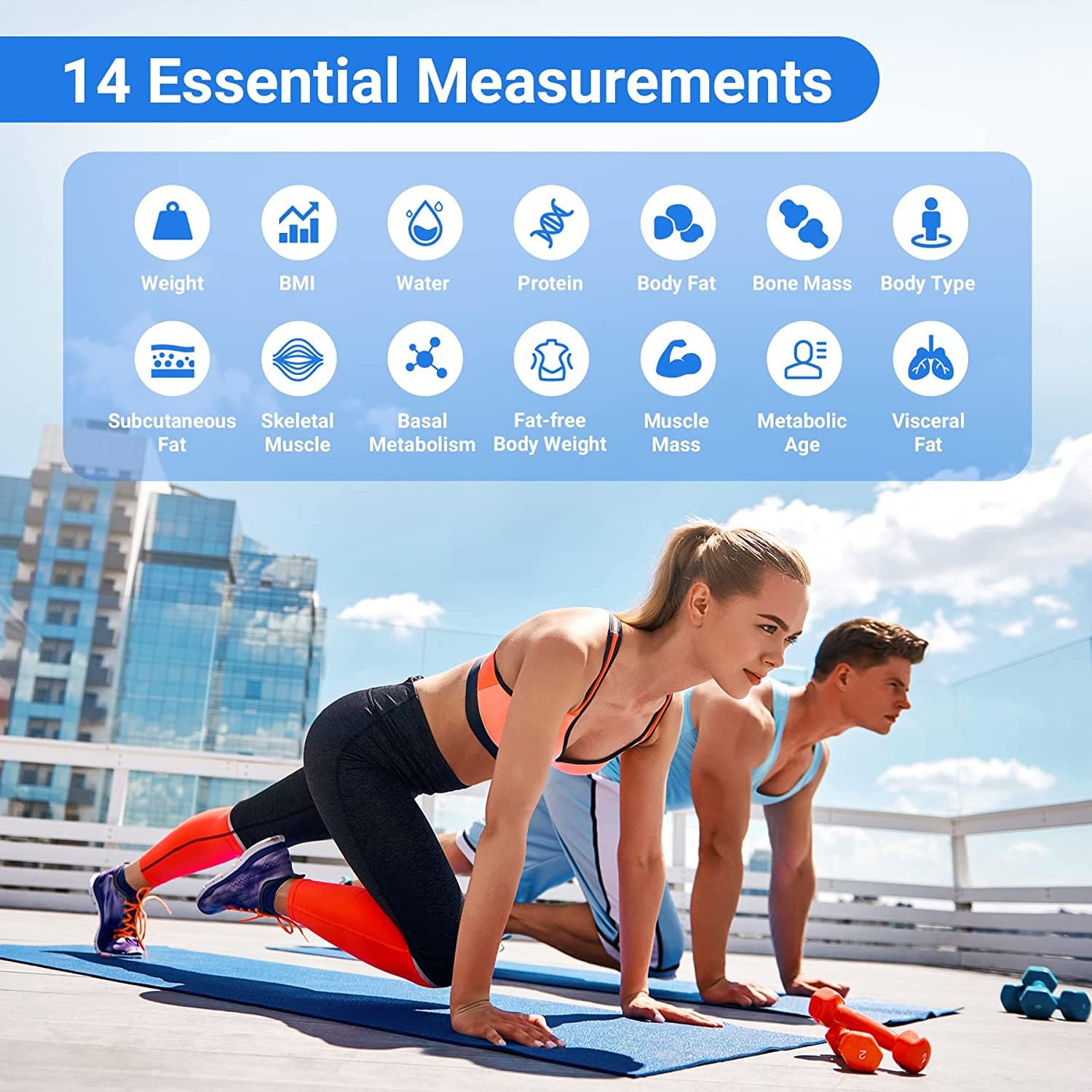 Living Enrichment Bluetooth Body Fat Scale 400 lbs